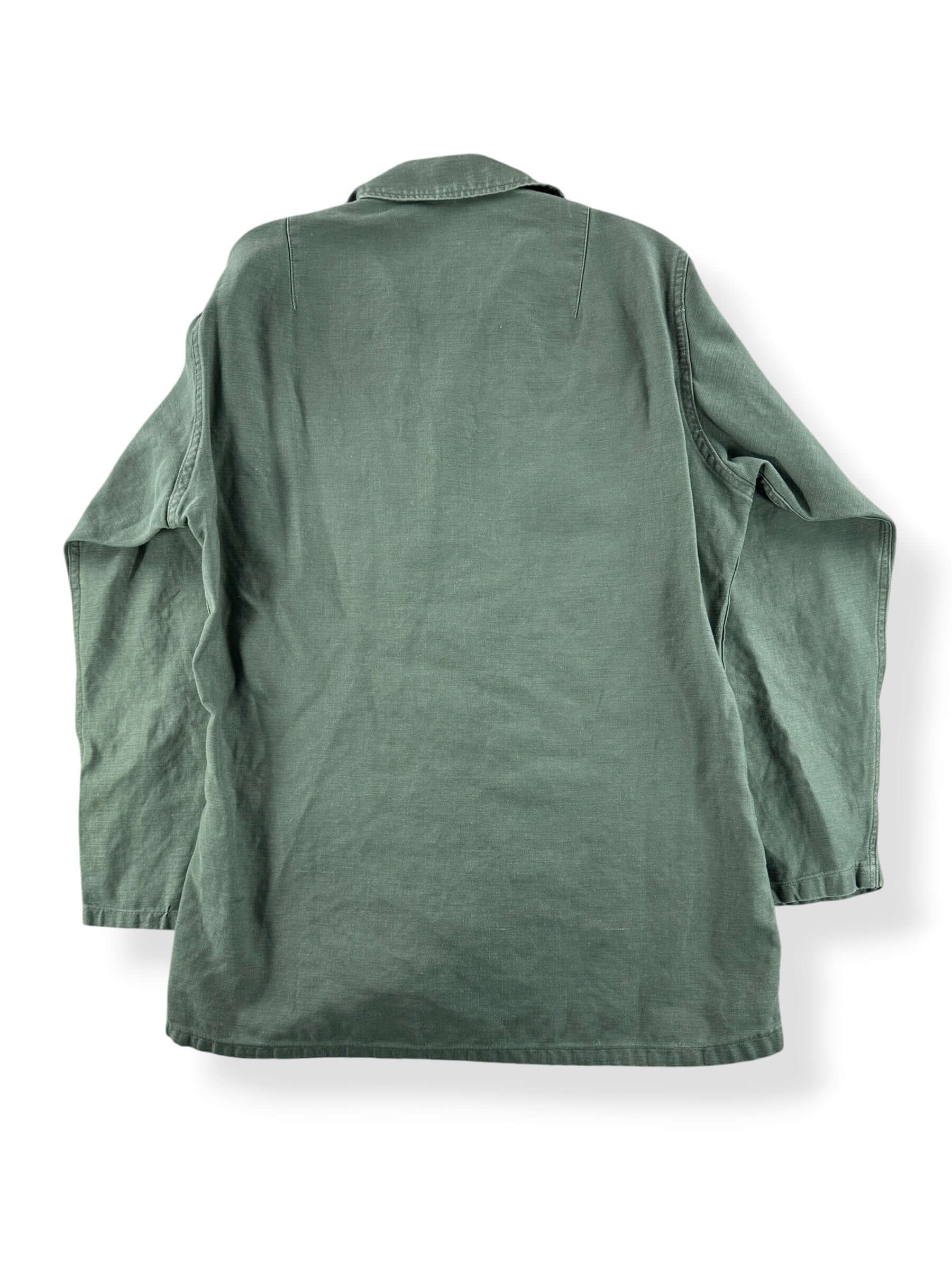Back of Vintage 60s Vietnam War OG-107 Fatigue Shirt SZ S
