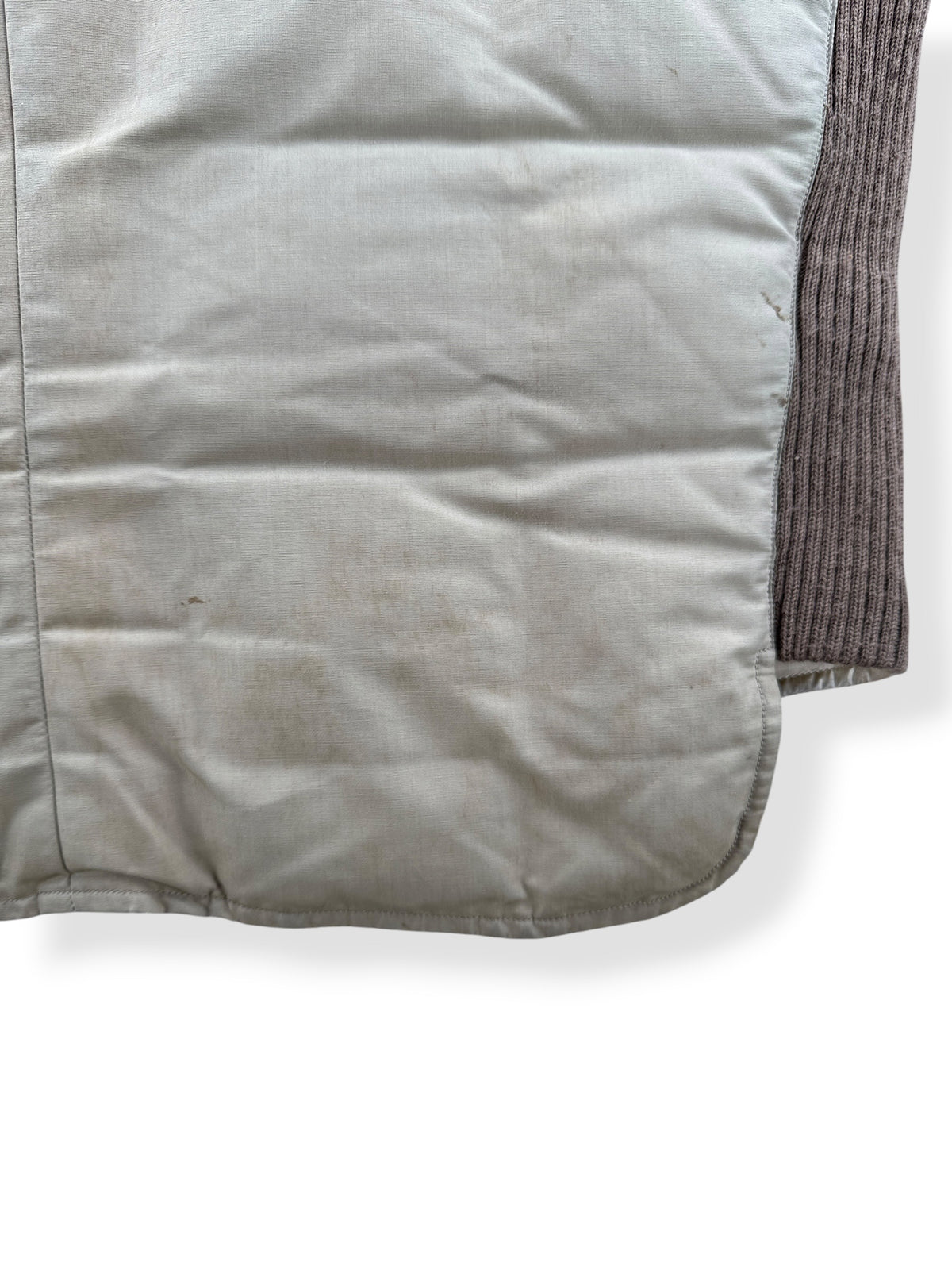 Staining on back of Vintage Eddie Bauer Sun Down Label Vest SZ 44 AS IS