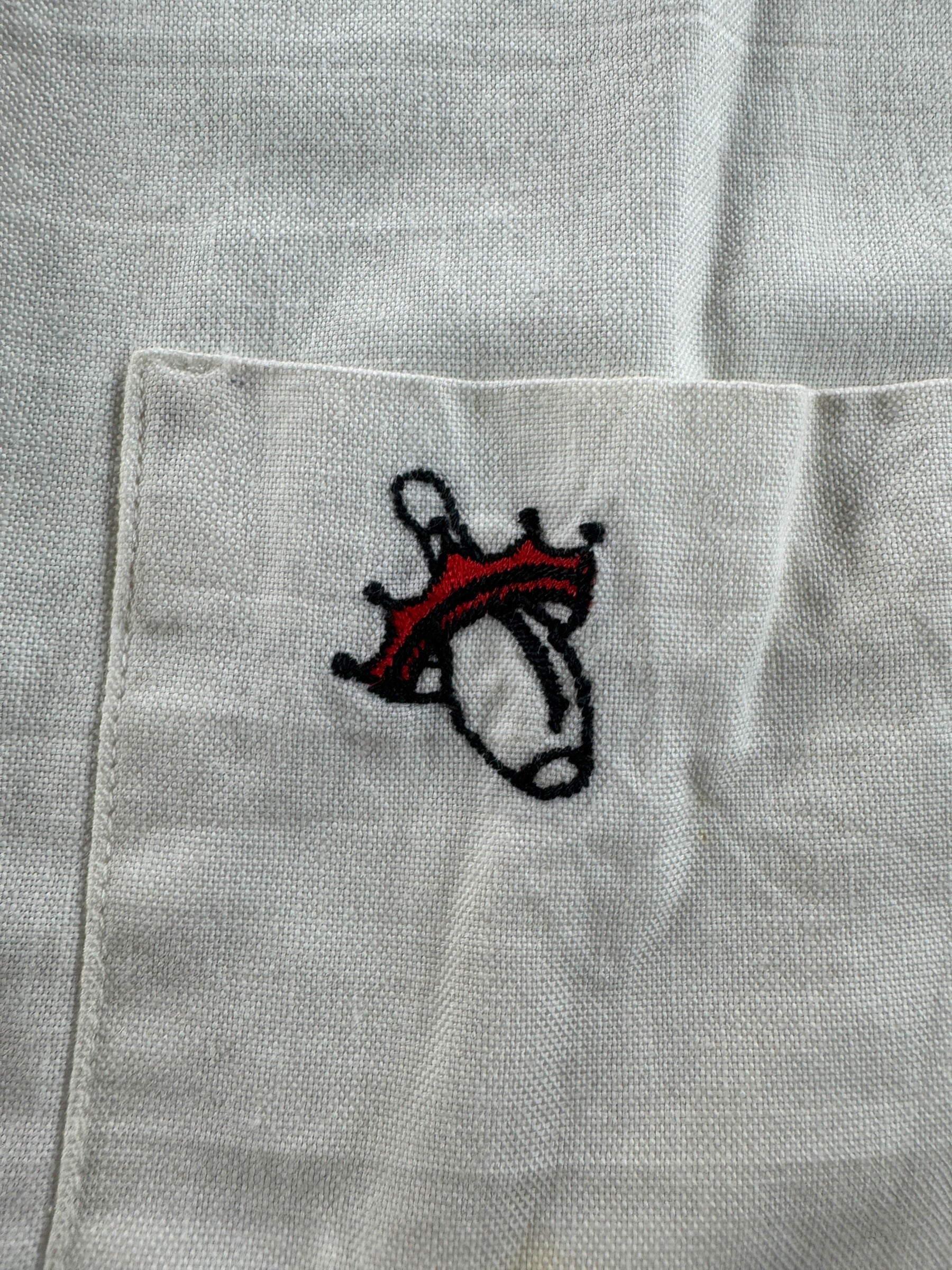 Embroidery on Vintage Western Airlines The Only Way to Fly Bowling Shirt SZ 34 (Fits XS)