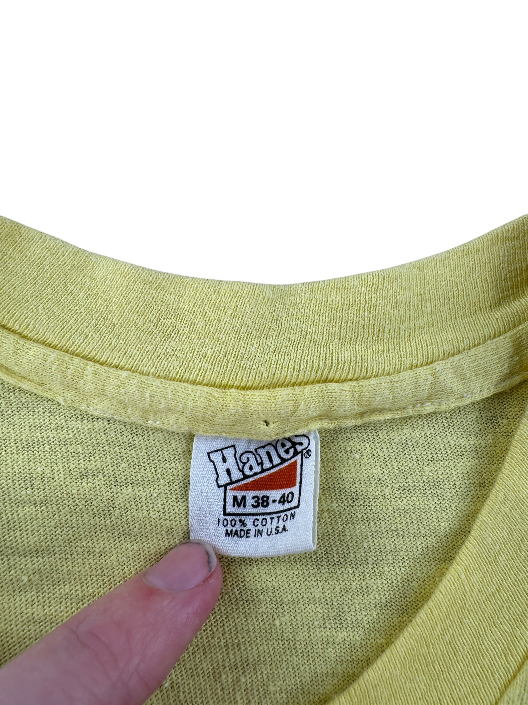 Tag on Vintage 70s UW Wolverine Humpin Tee SZ S