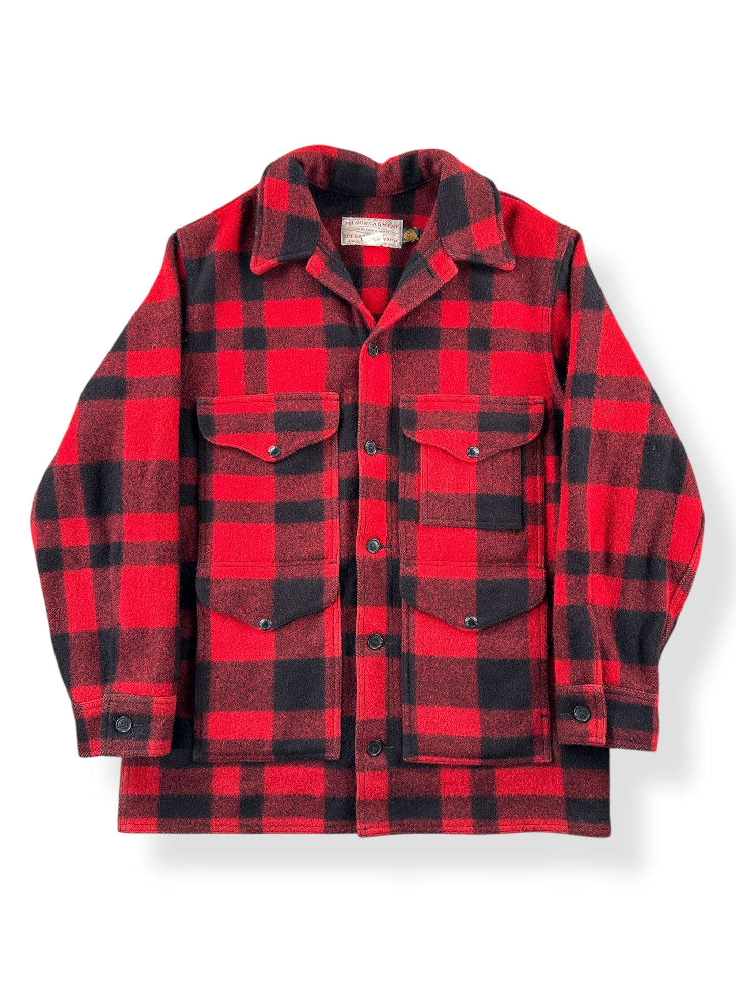 Front of Vintage 80s Era Filson Macknaw Cruiser Jacket SZ 44