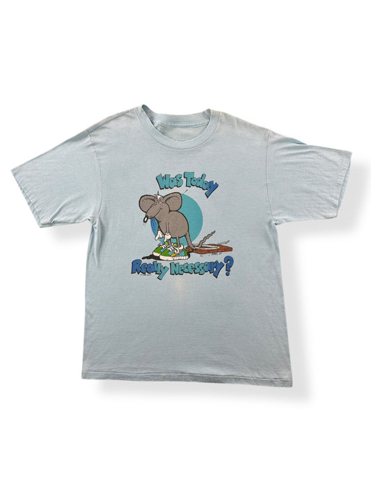 Front of Vintage Was Today Really Necessary Tee SZ M