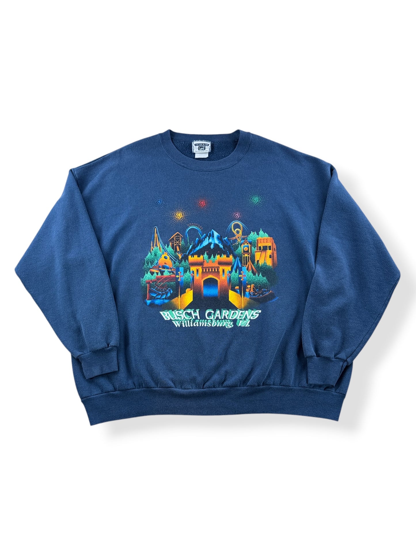 Front of Vintage Busch Gardens Crewneck SZ XXL