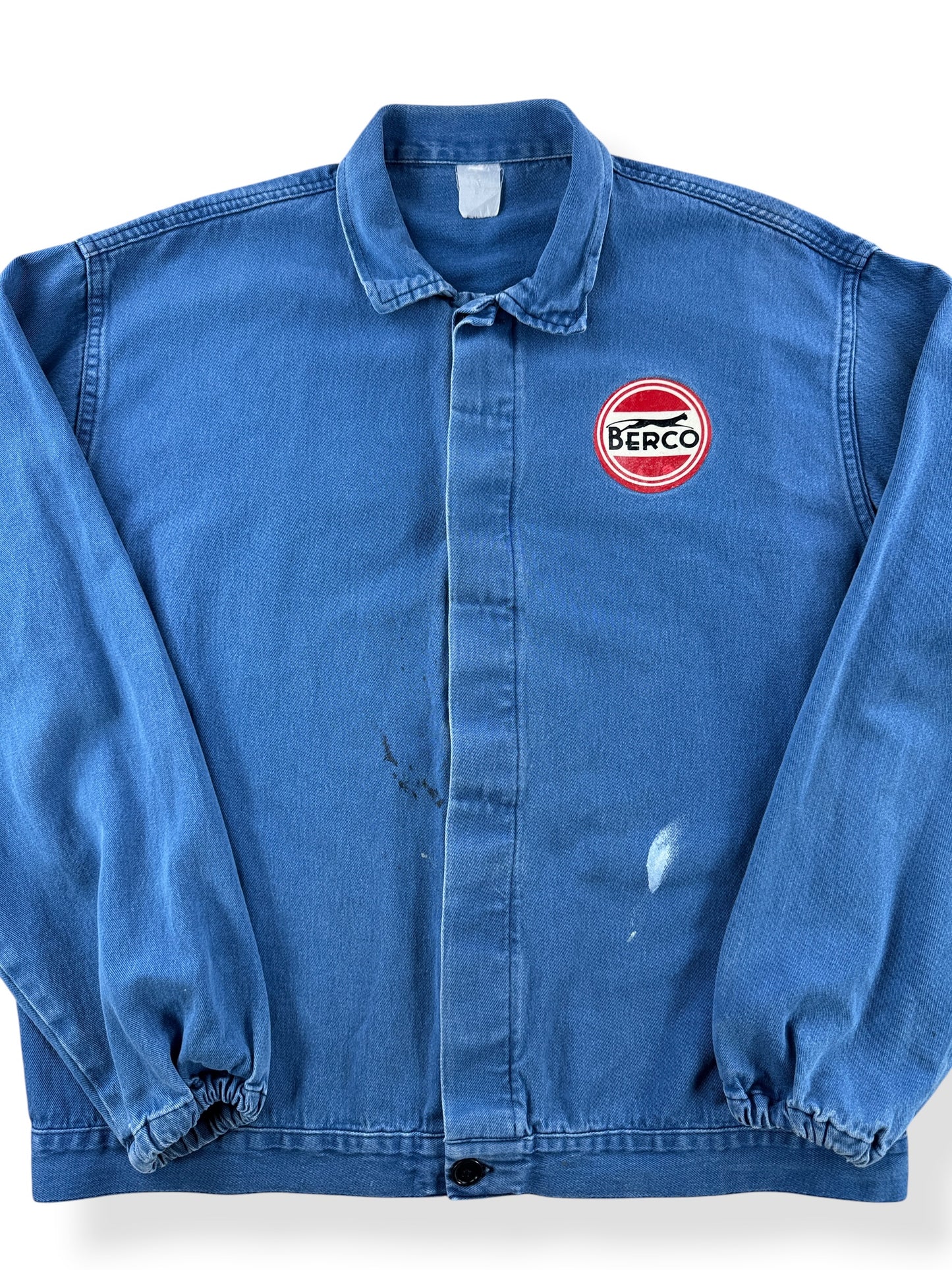 Close-up of Vintage Euro Berco Chore Coat SZ XL