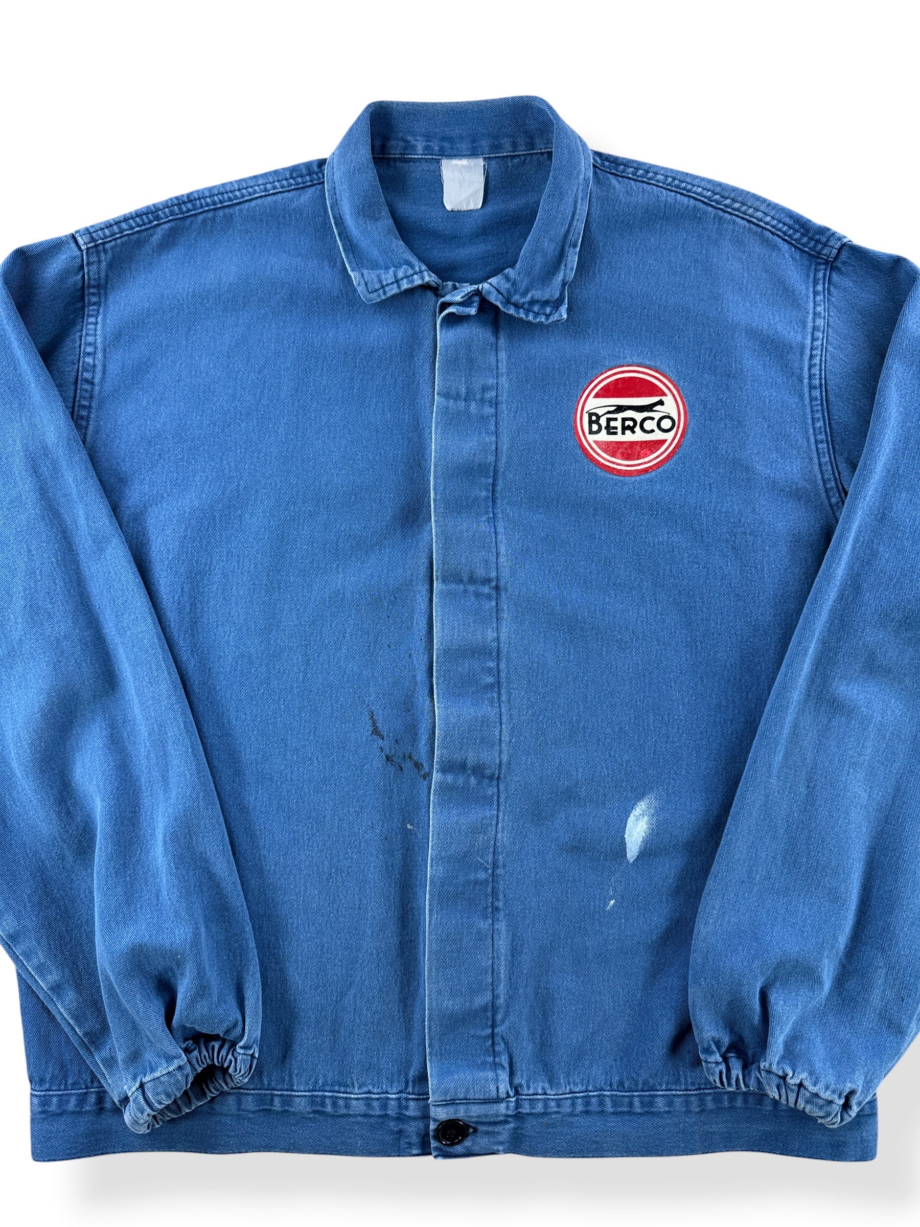 Close-up of Vintage Euro Berco Chore Coat SZ XL