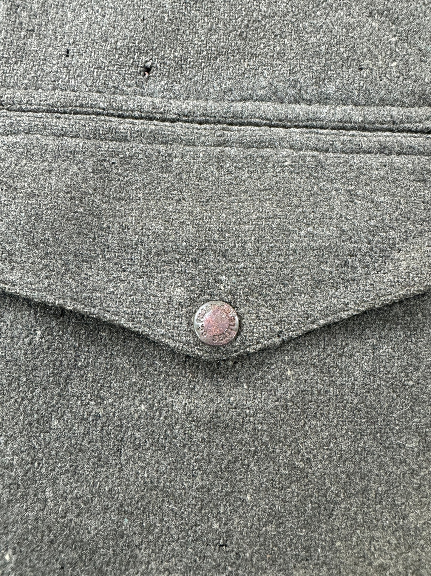 Button on Vintage Filson Wool/Nylon Blend Jacket SZ L AS IS