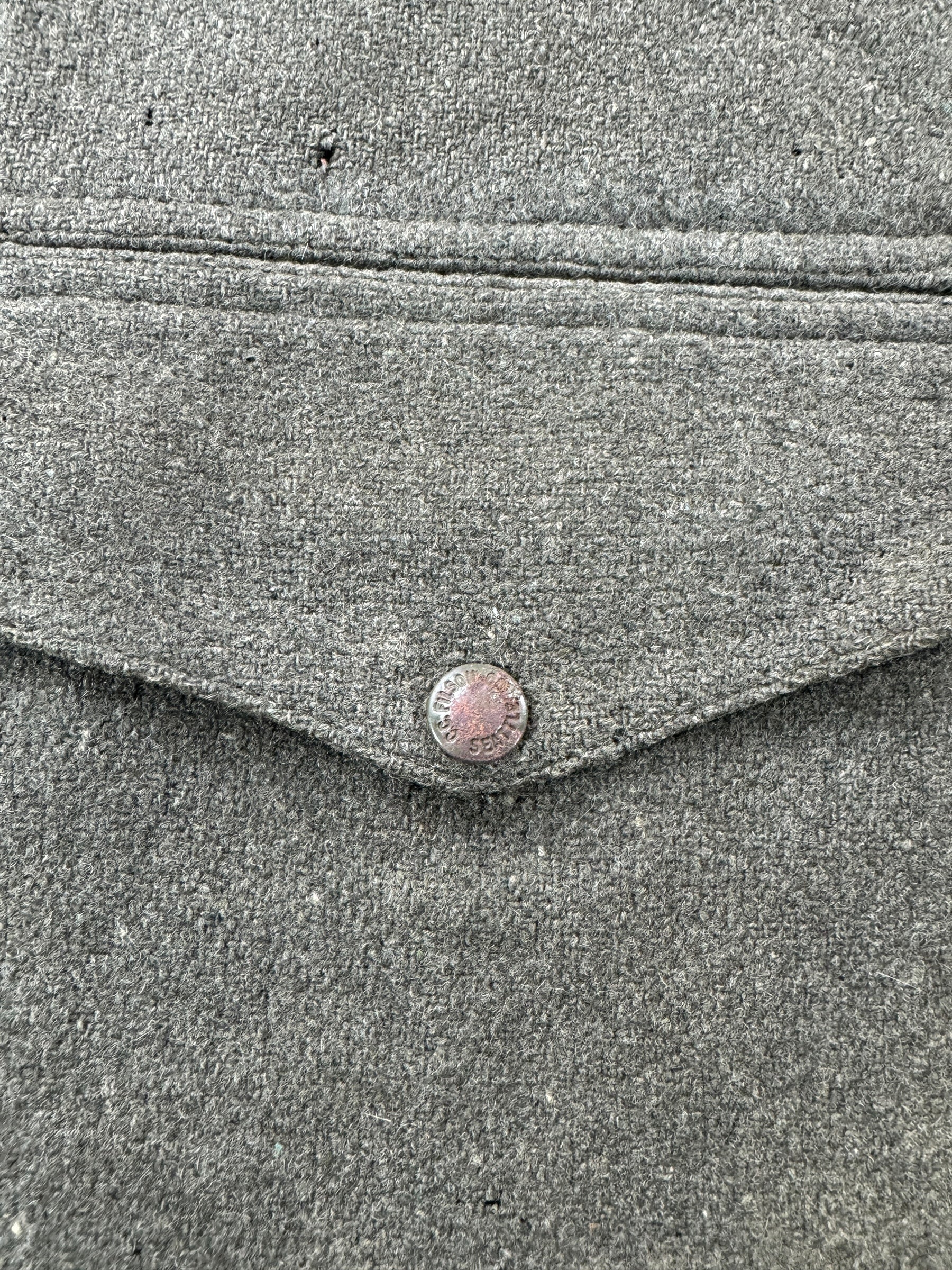 Button on Vintage Filson Wool/Nylon Blend Jacket SZ L AS IS