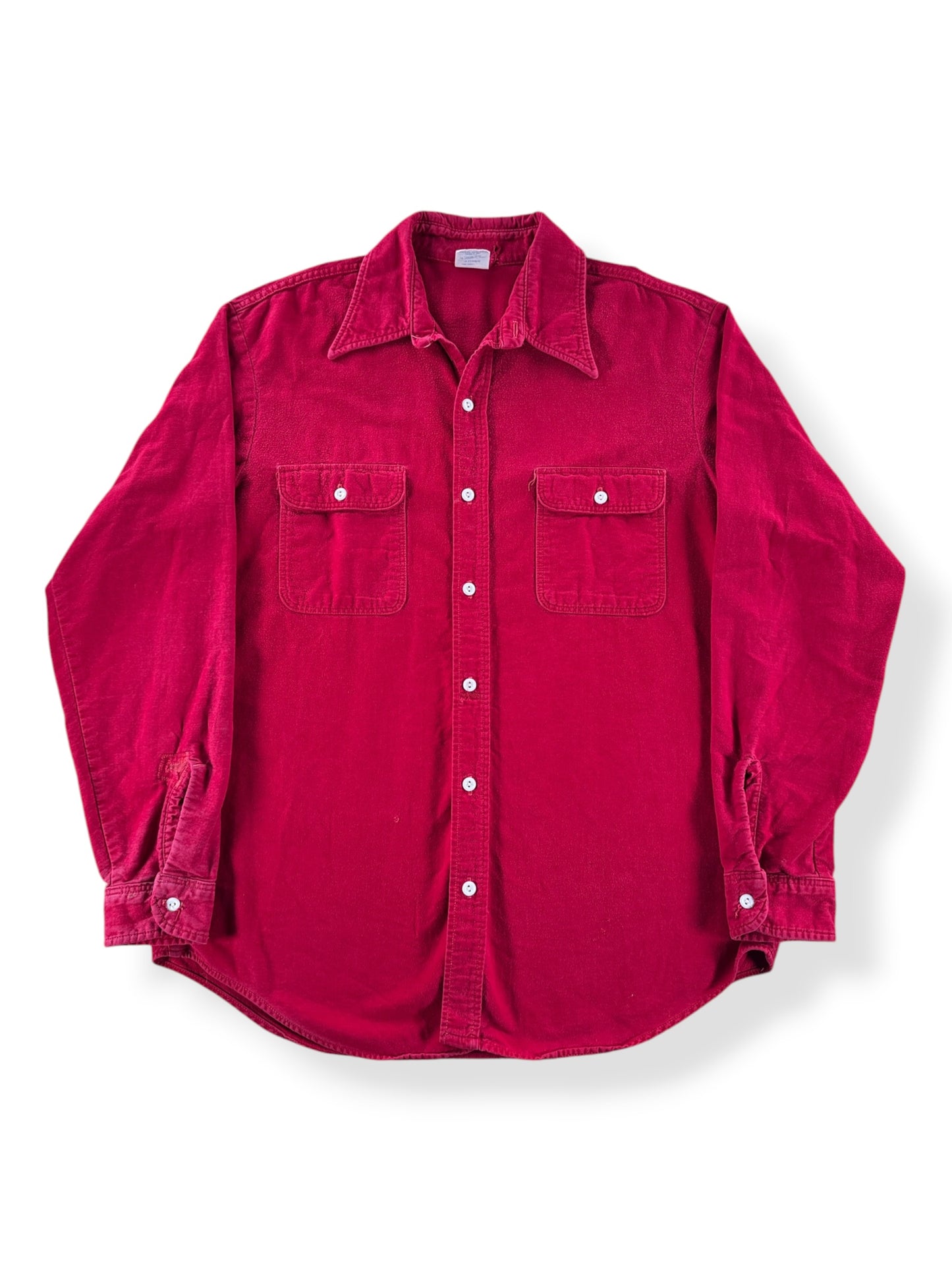 Front of Vintage Big Mac Chamois Shirt SZ L Tall