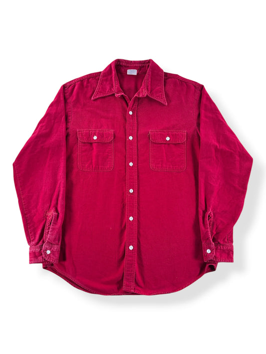 Front of Vintage Big Mac Chamois Shirt SZ L Tall