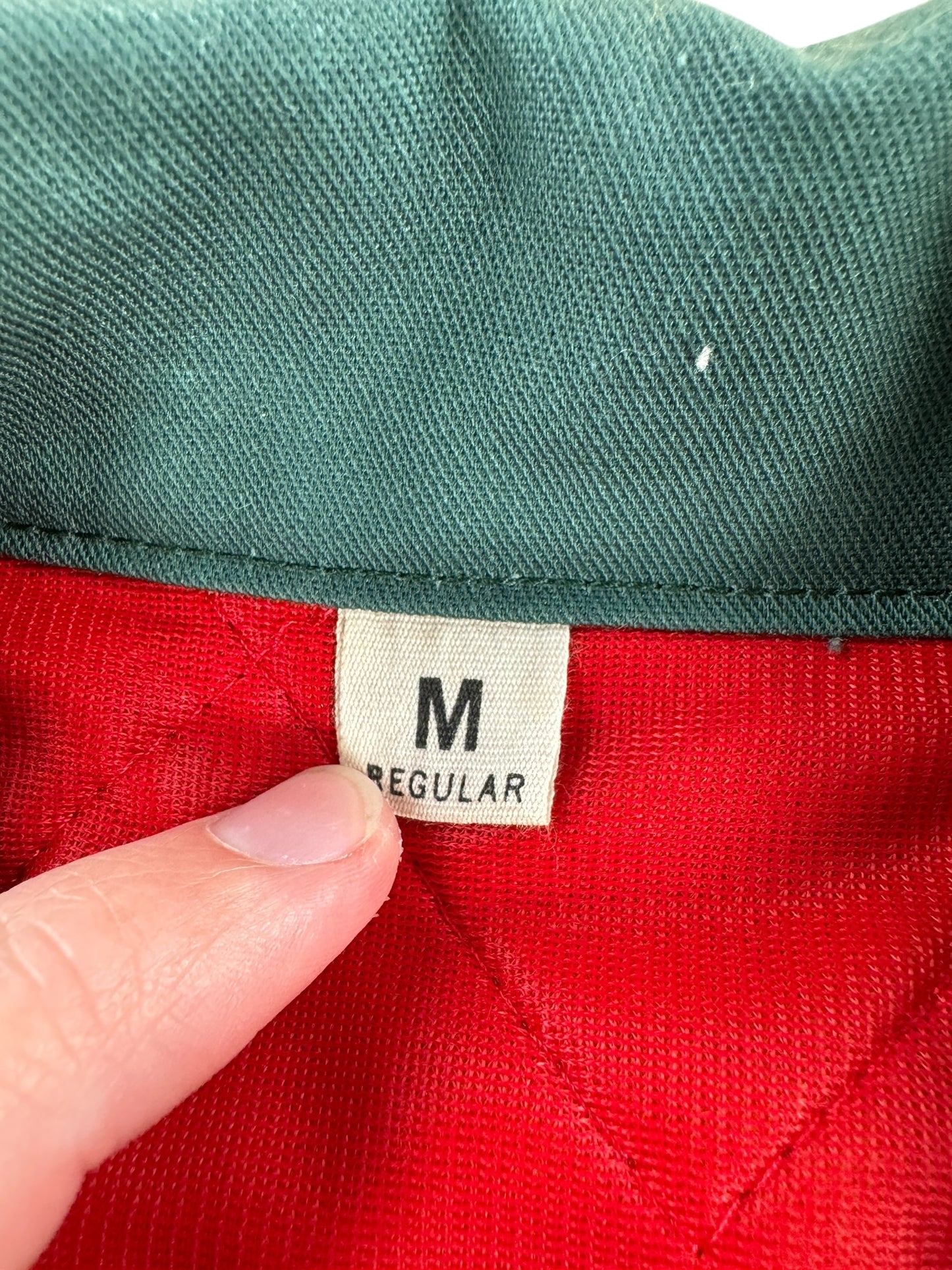 Tag on Vintage Red Kap Green Gas Station Jacket SZ M