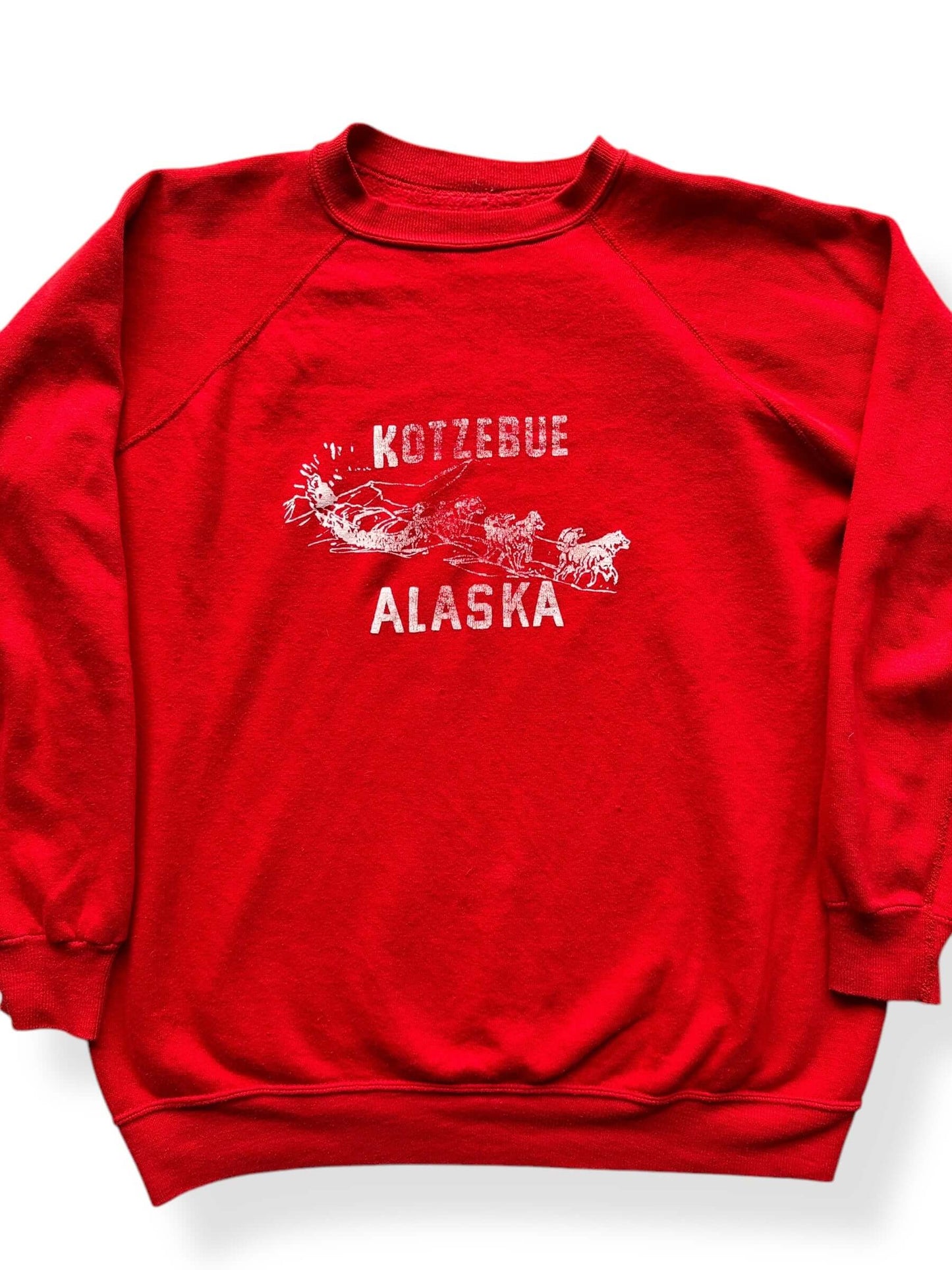 Front Close Up of Kotezebue Alaska Dog Sled Crewneck SZ L