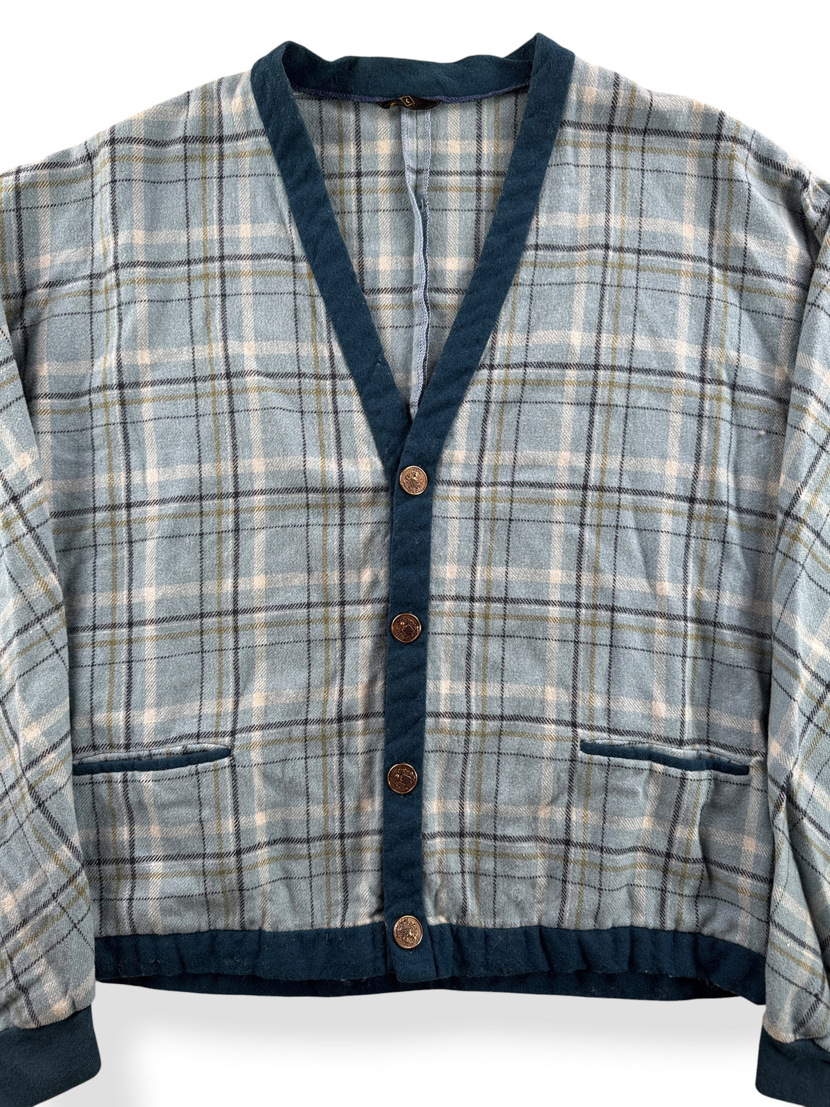Close-up of Vintage Pendleton Wool Cardigan SZ L