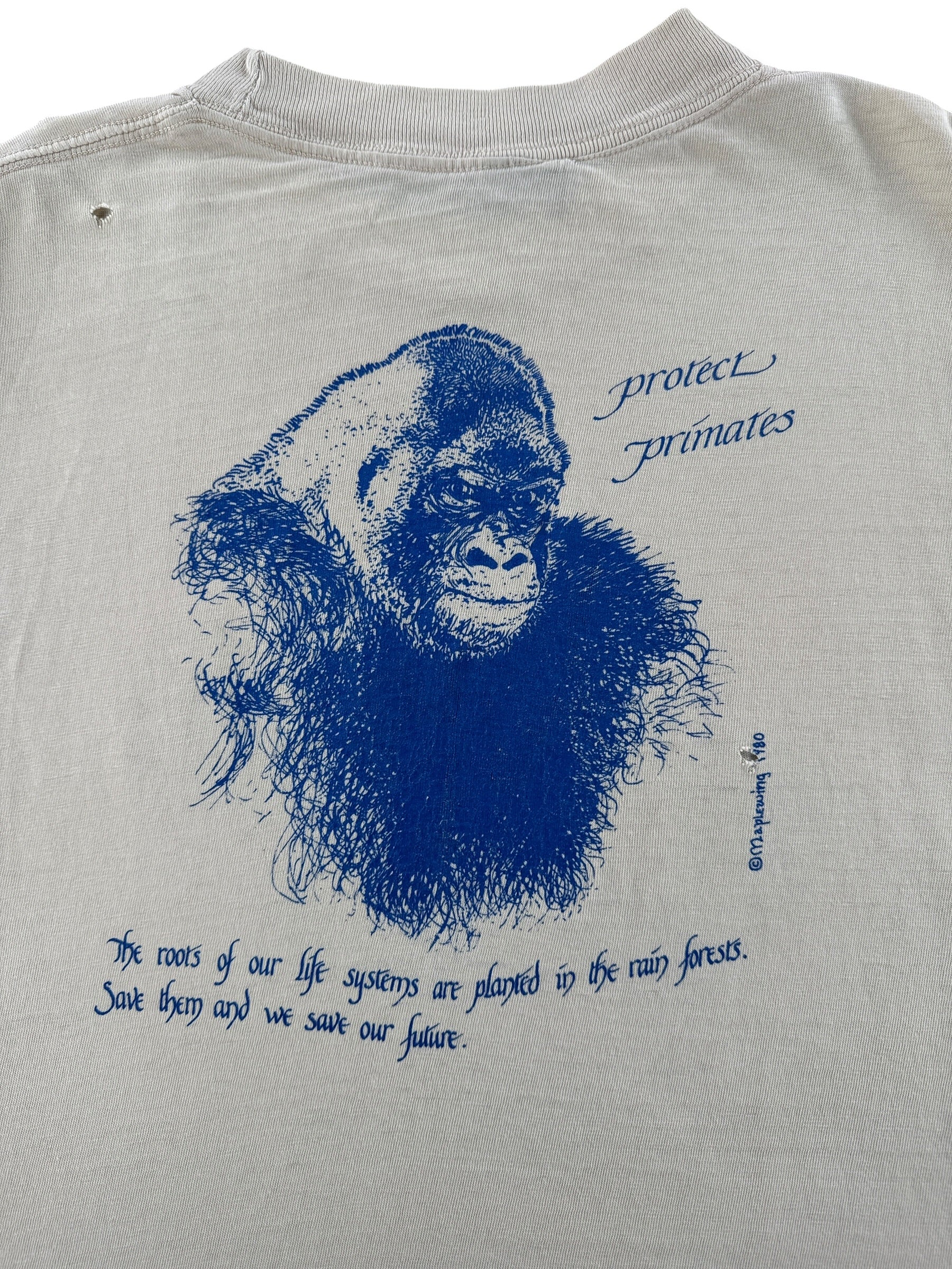 Back Graphic of Vintage Share the Earth LS Tee SZ M