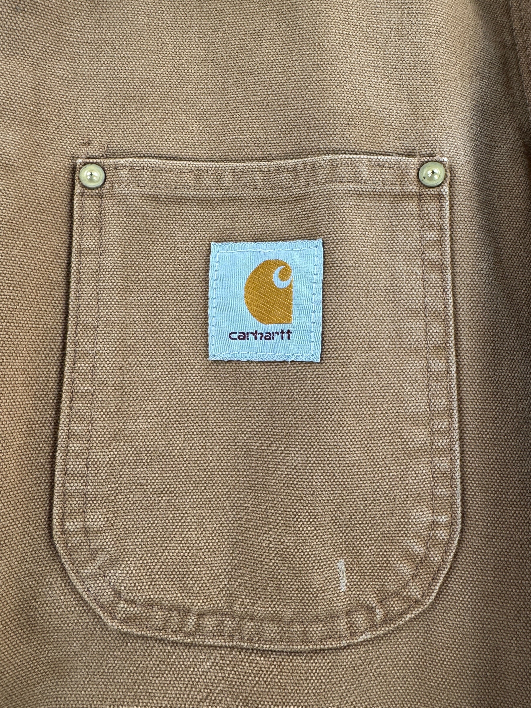 Pocket on Vintage Carhartt Chore Coat SZ L