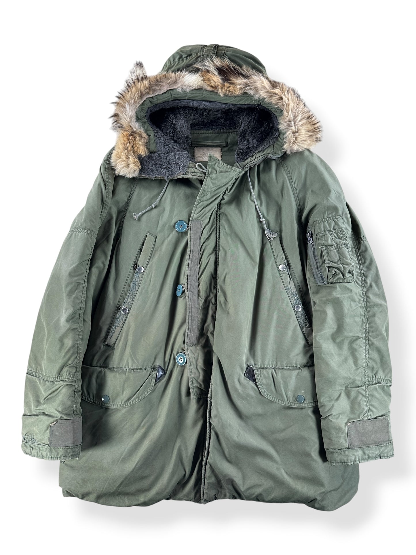 Front of Vintage Repaired N-3B Parka SZ L