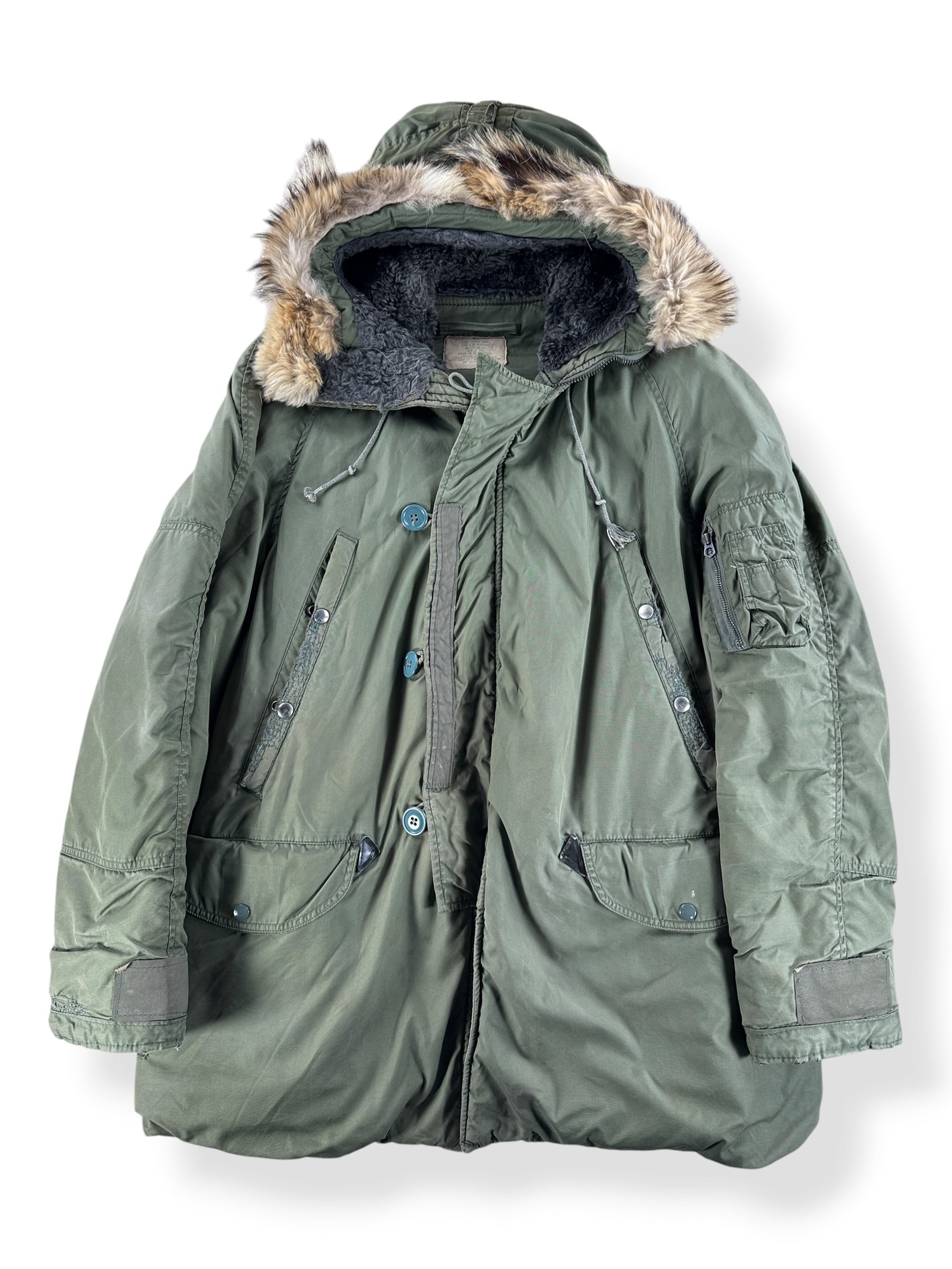 Front of Vintage Repaired N-3B Parka SZ L