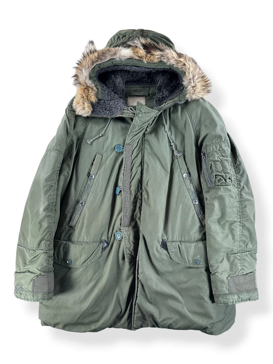 Front of Vintage Repaired N-3B Parka SZ L