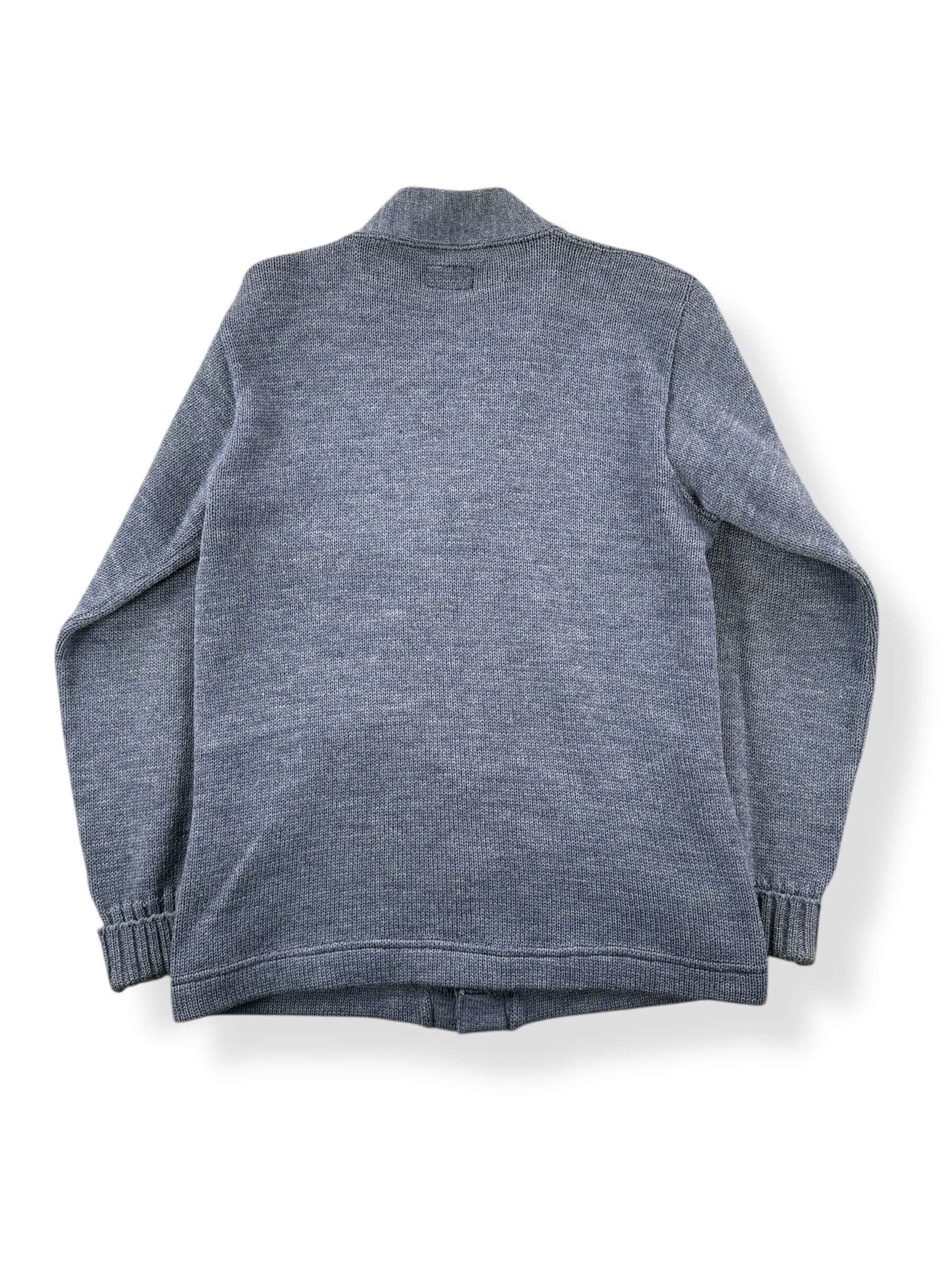 Back of Vintage Sandknit Letterman 40s/50s Era Cardigan SZ 36