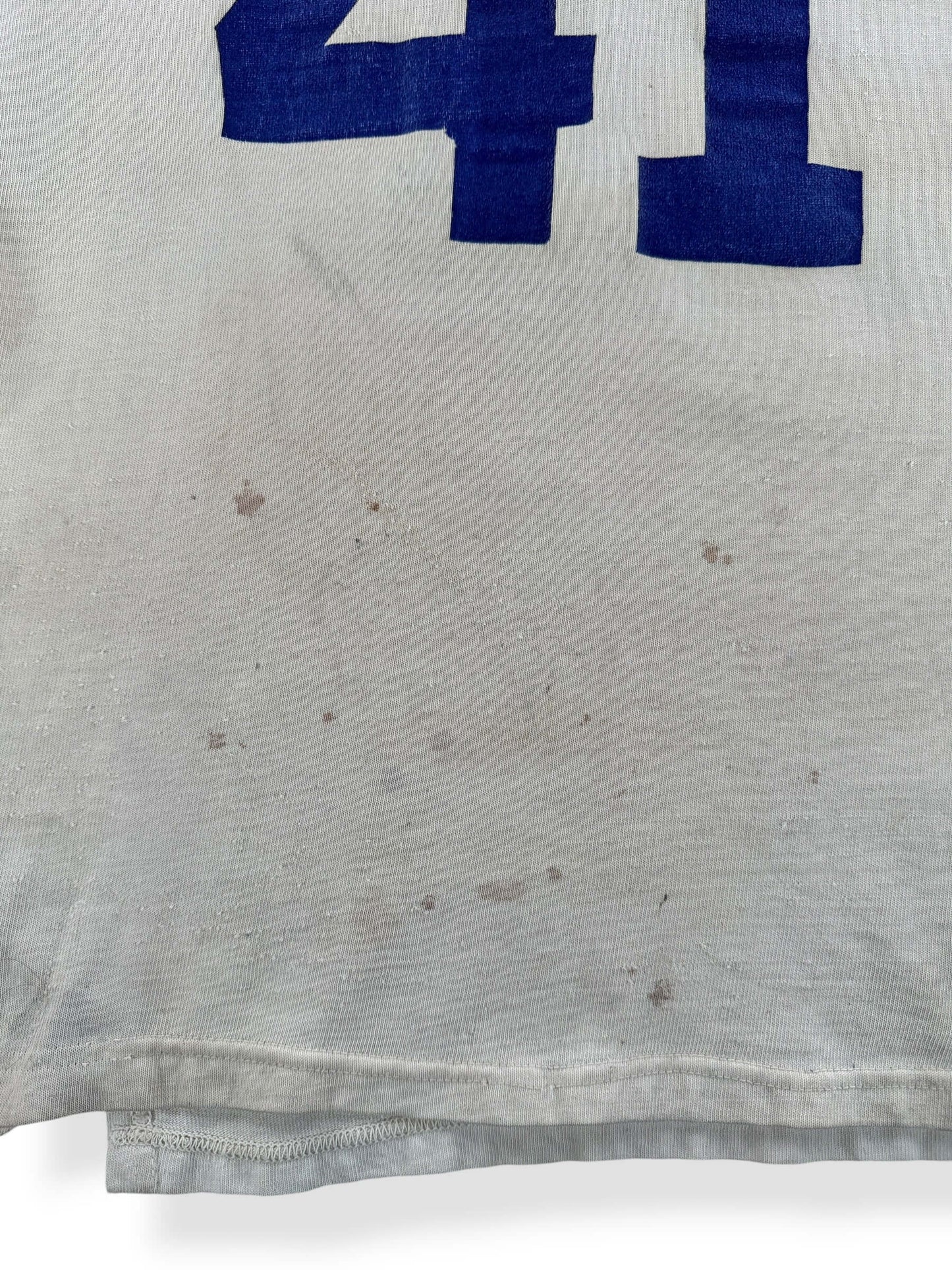 Staining on Vintage Spanjian Durene "41" Jersey SZ L - AS IS