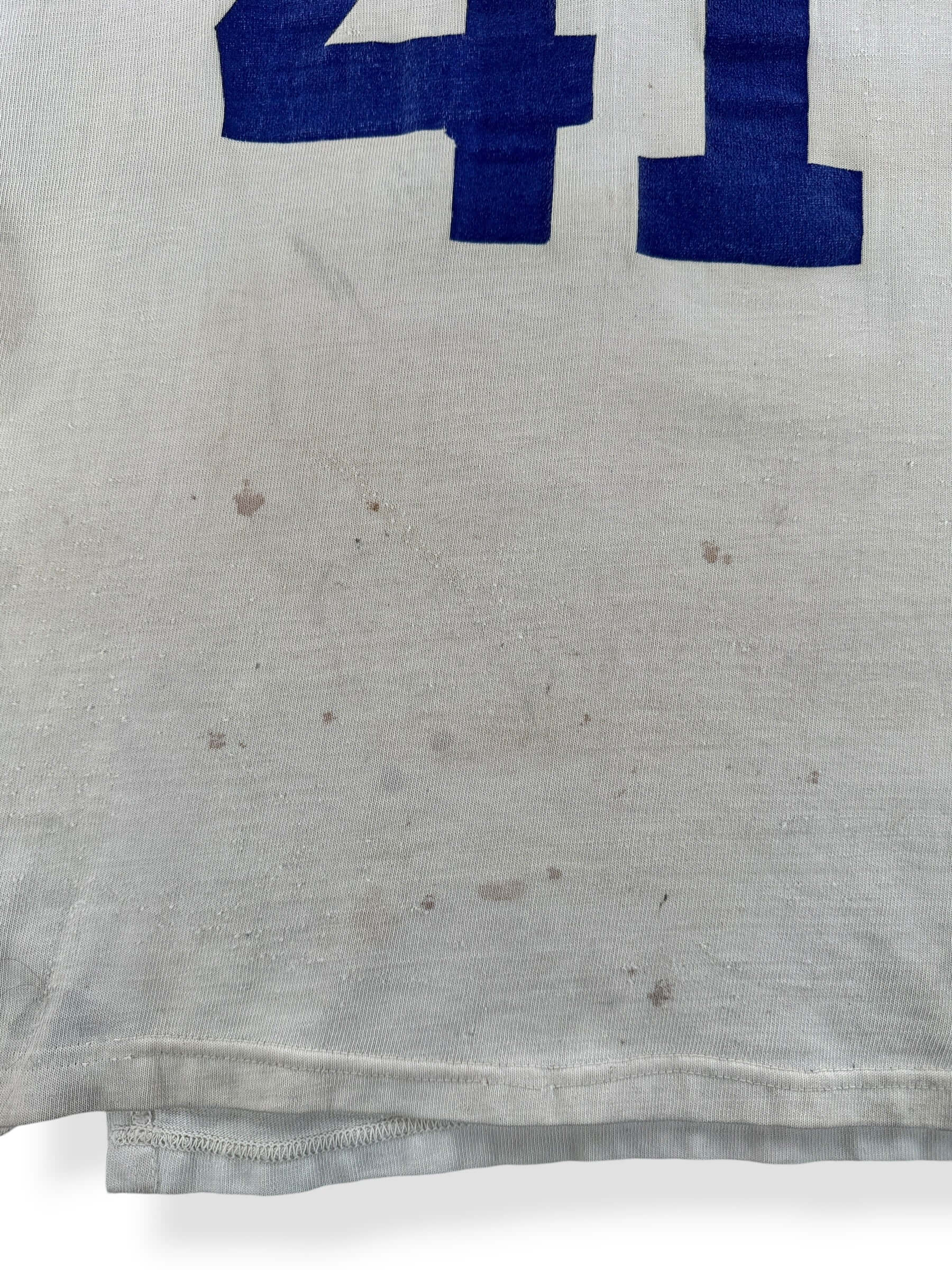 Staining on Vintage Spanjian Durene "41" Jersey SZ L - AS IS