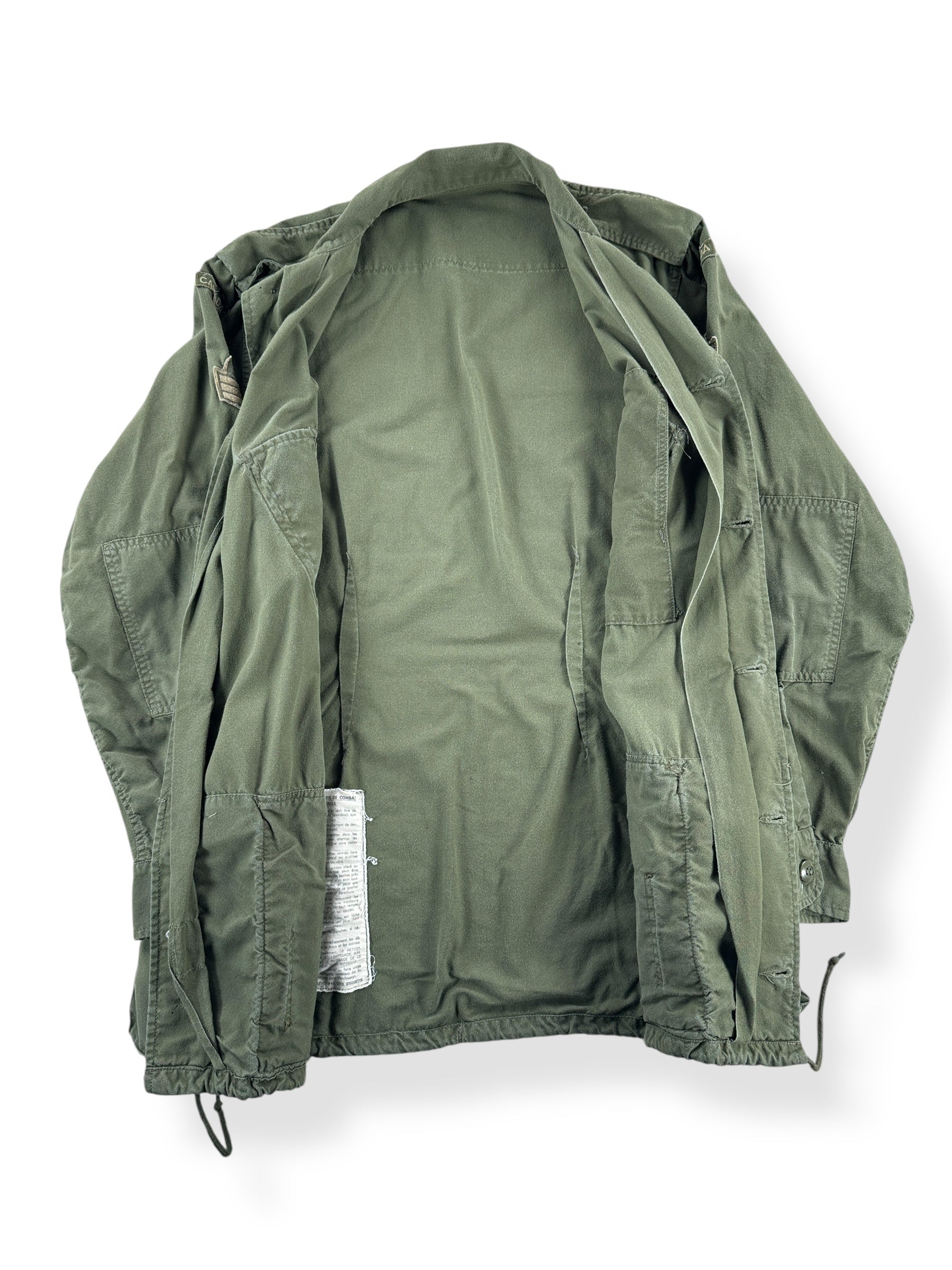Inside of Vintage Canadian Military Smock SZ L