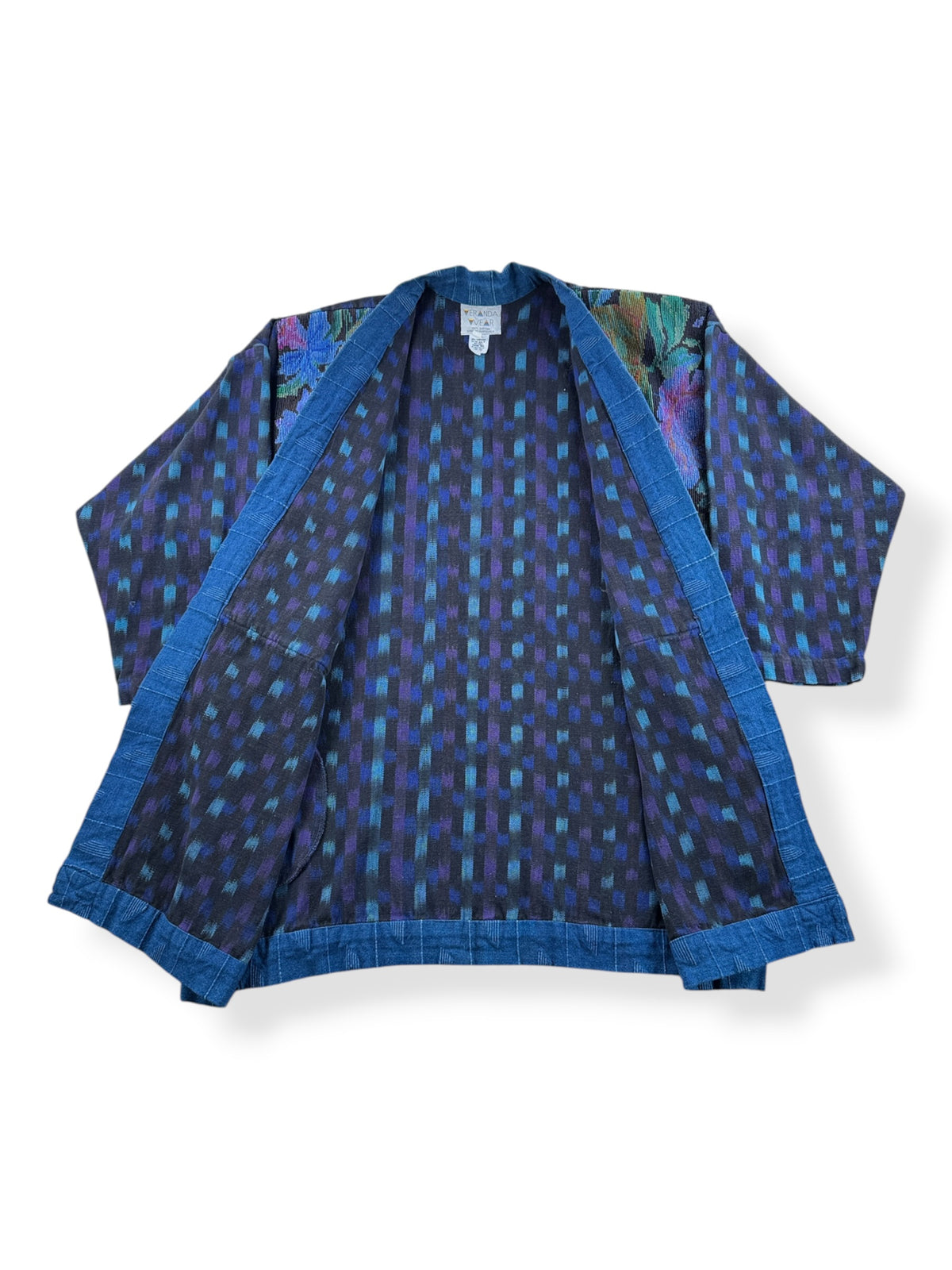 Inside of Vintage Guatemalan Embroidered Jacket SZ S