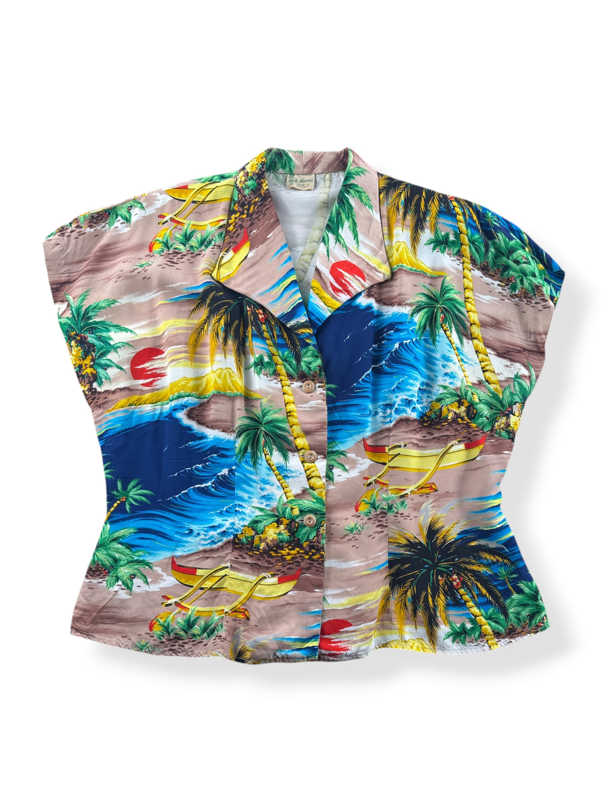 Front of Vintage Hale Hawaii Womens Top SZ 20