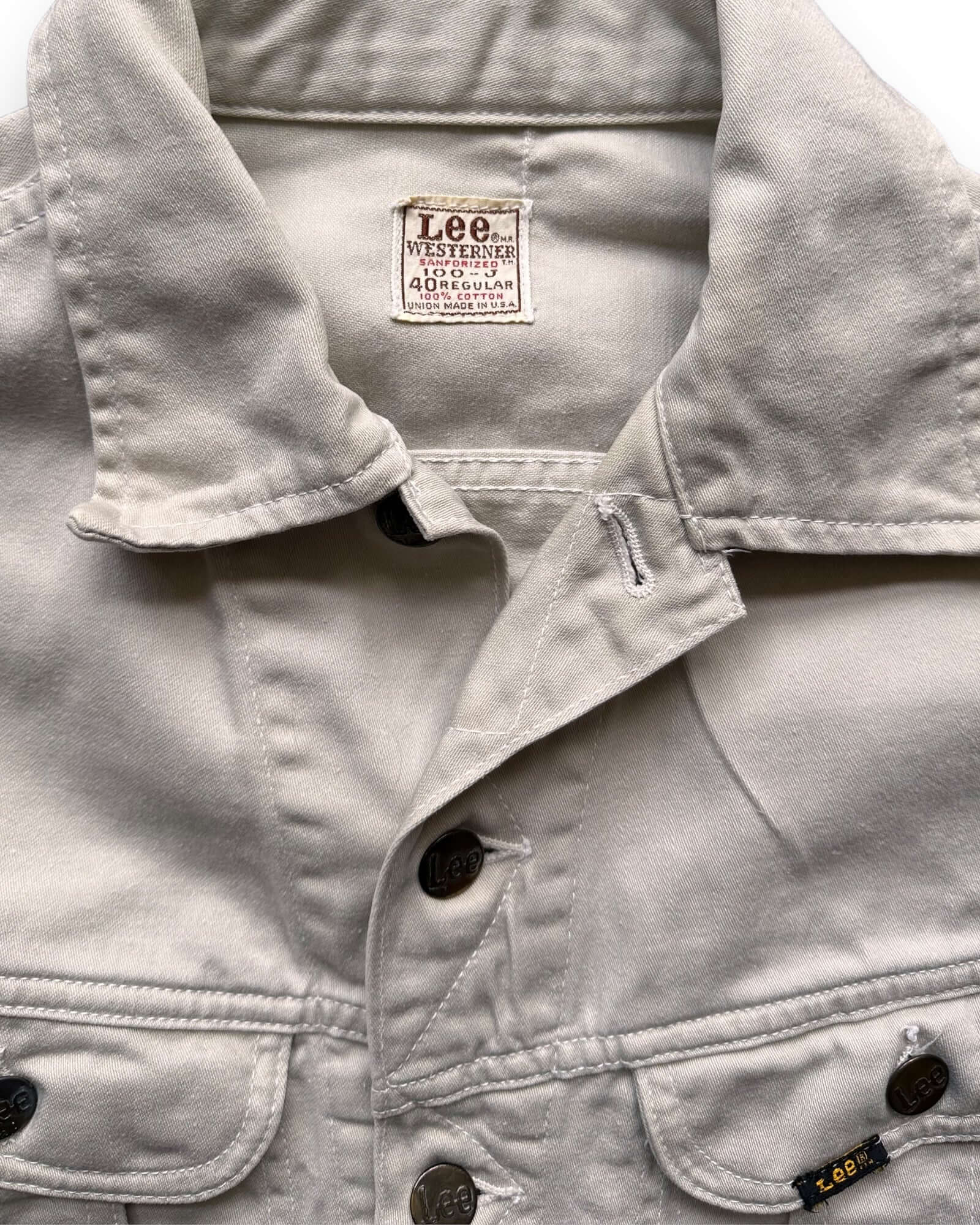 Vintage Lee Westerner Jacket SZ 40 | Vintage Lee 100-J Denim Workwear  Seattle | Seattle Vintage Denim