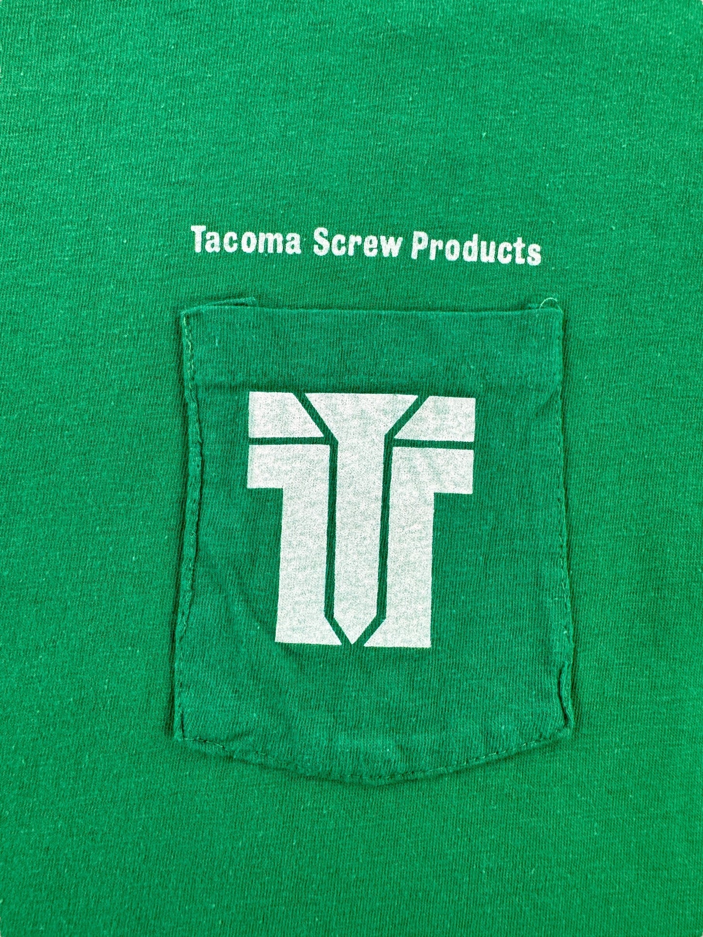 Pocket of Vintage Tacoma Screw Tee SZ S