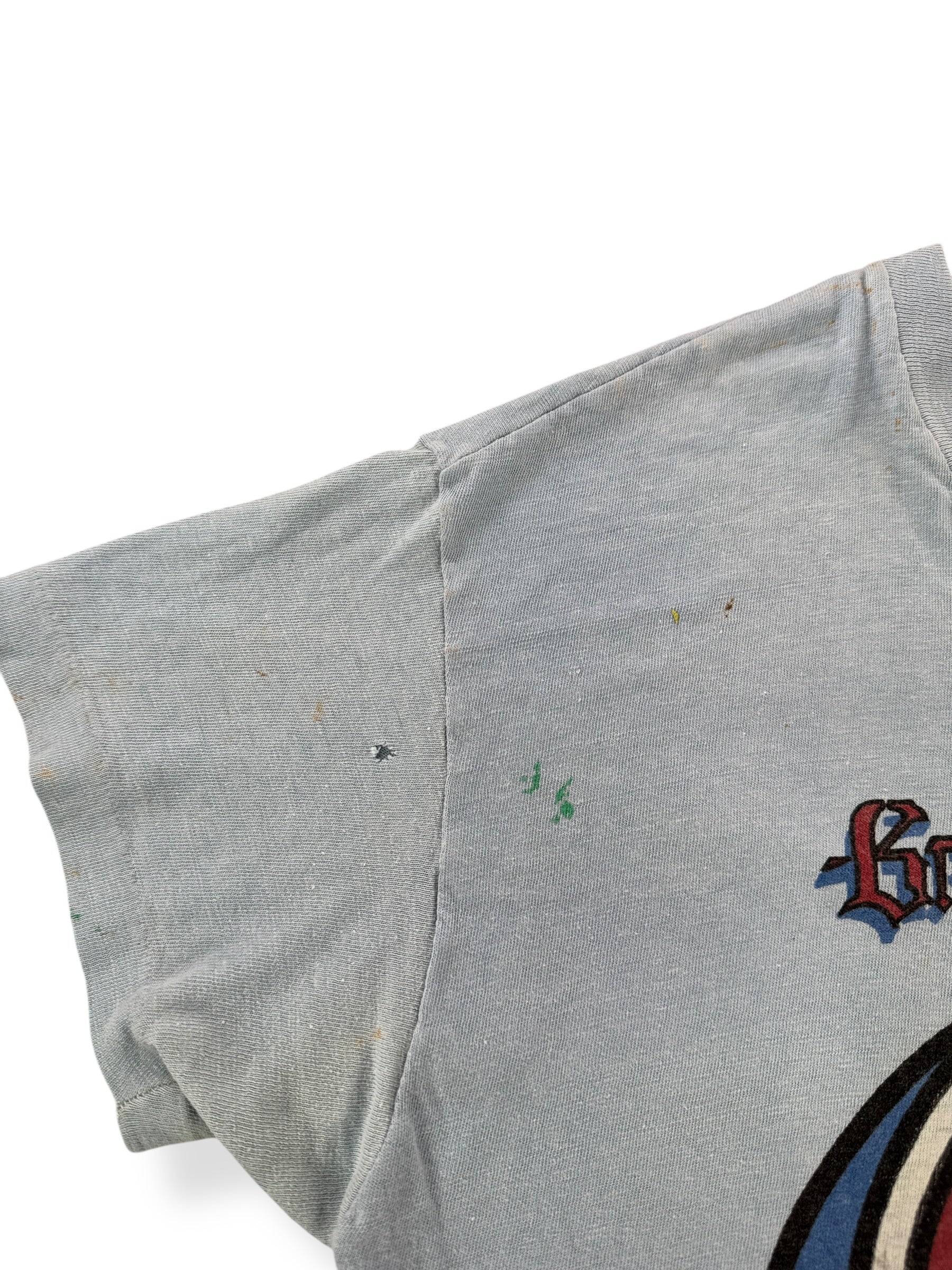 Staining on Vintage 1979 Grateful Dead Tour Band Tee SZ L (Fits M)