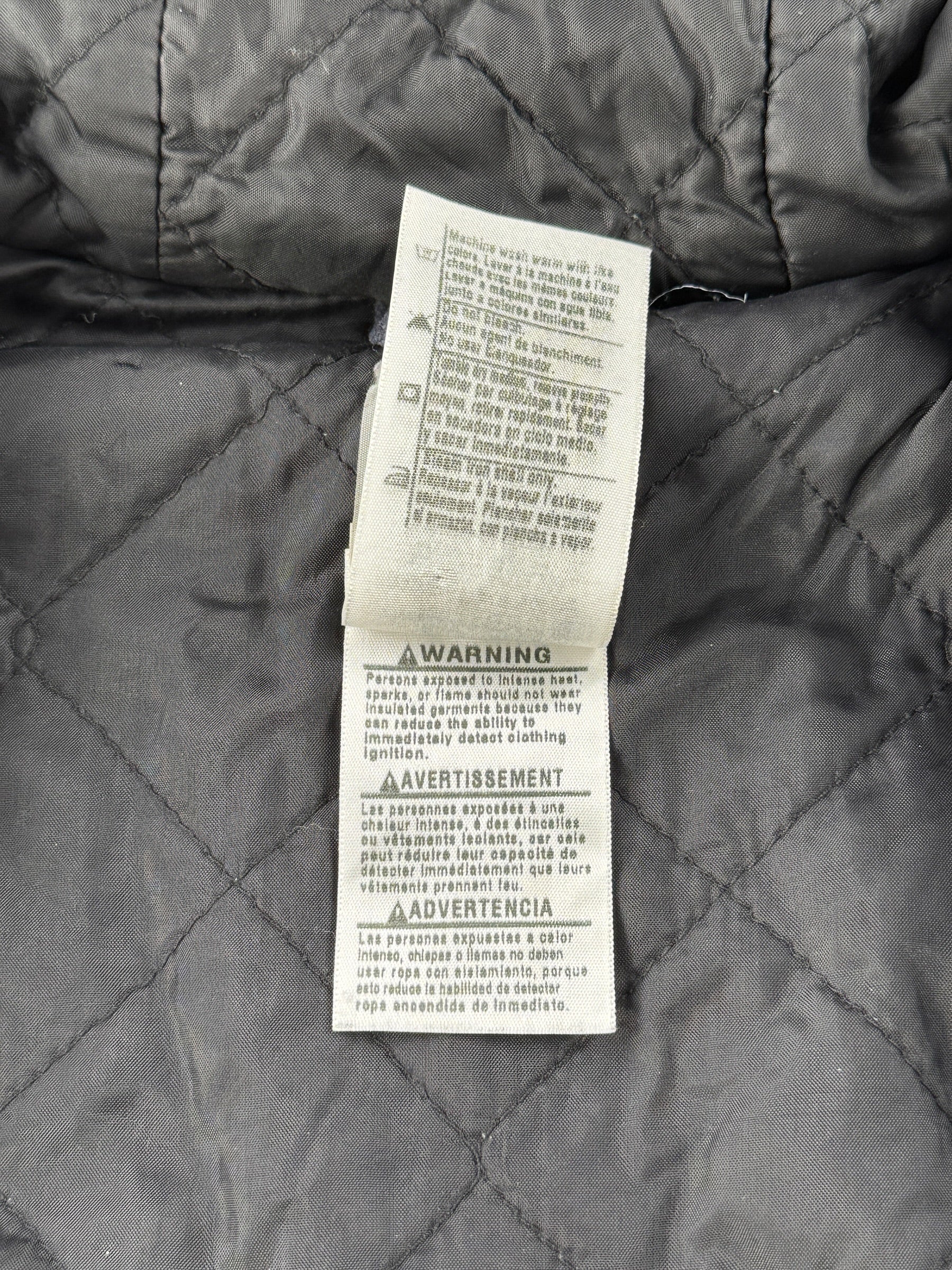Tag on Carhartt Navy Blue Hooded Jacket SZ M