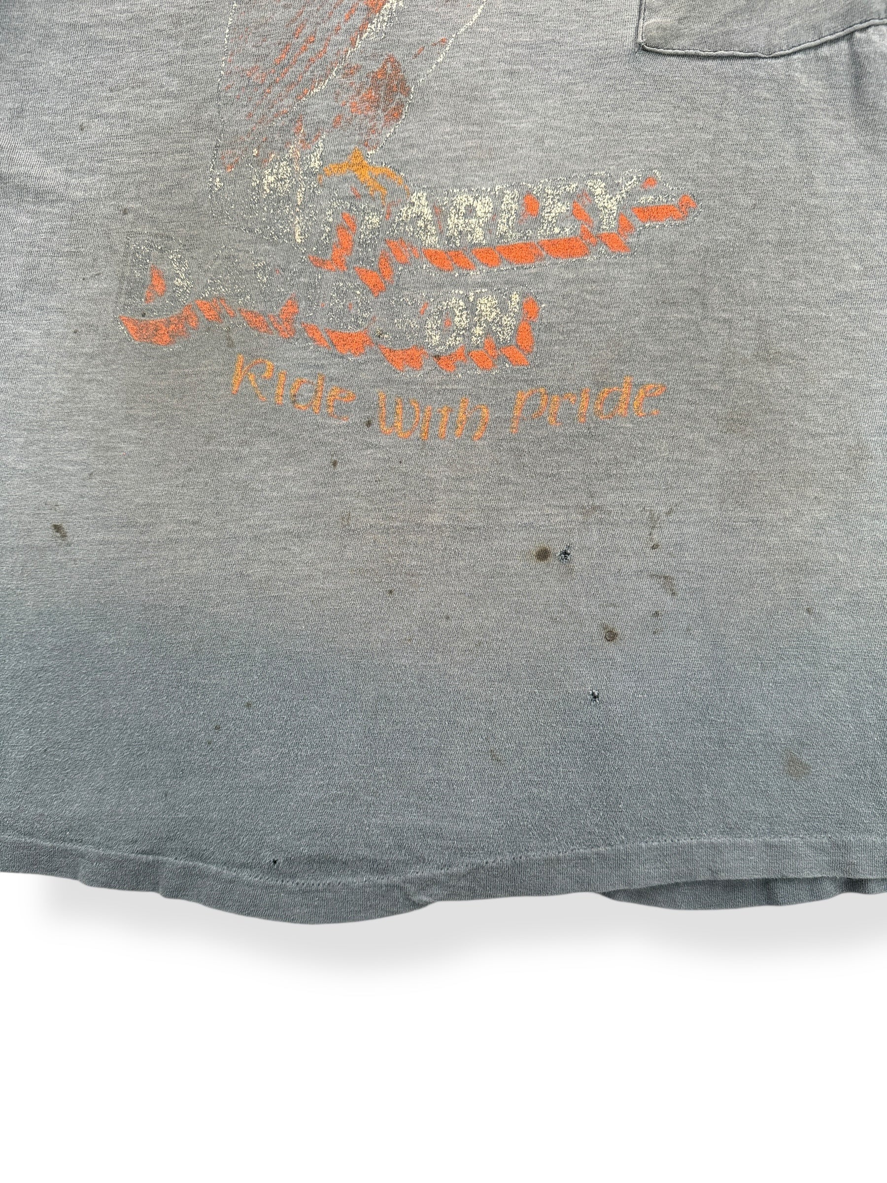 Stains on Vintage Insane Fader Salina's CA Harley Davidson Tee SZ L