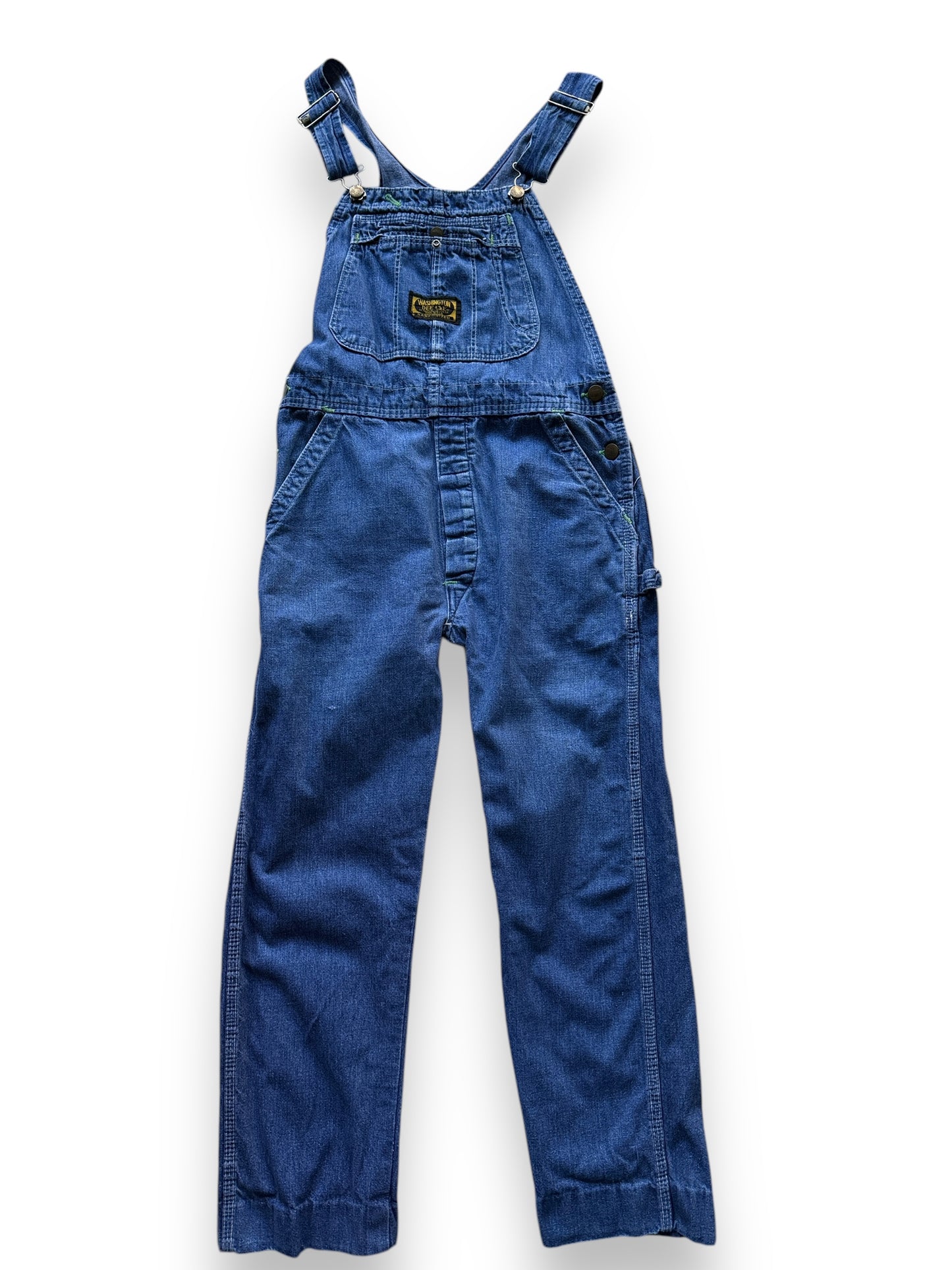 Front View of Vintage Dee Cee Denim Overalls W32