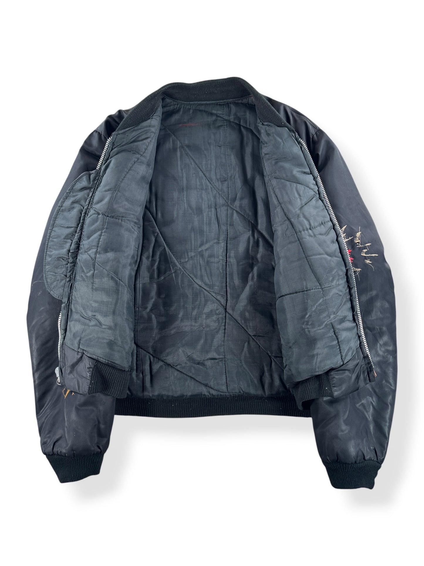 Inner lining on Vintage '78 Korea 'Troy' Souvenir Jacket SZ L - AS IS