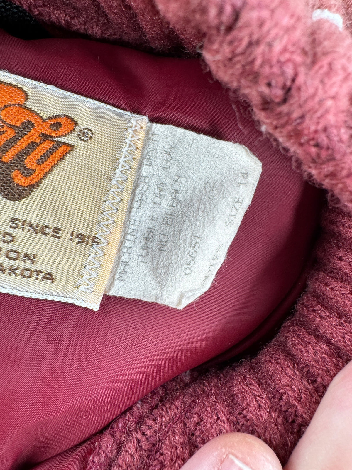 Tags on Vintage 70’s/80’s Comfy Brand Down Jacket SZ M
