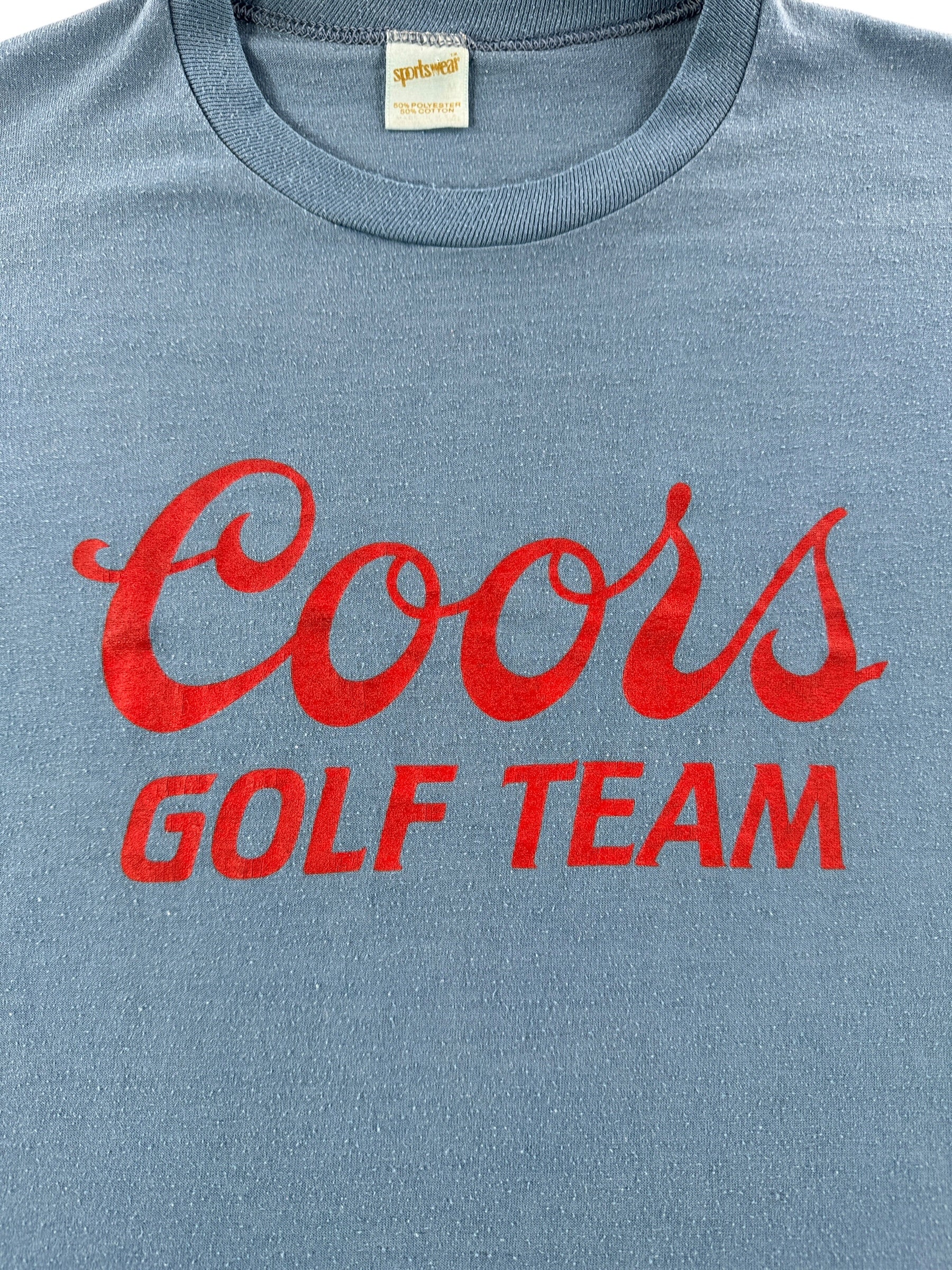 Graphic of Vintage Coors Golf Team Tee SZ S
