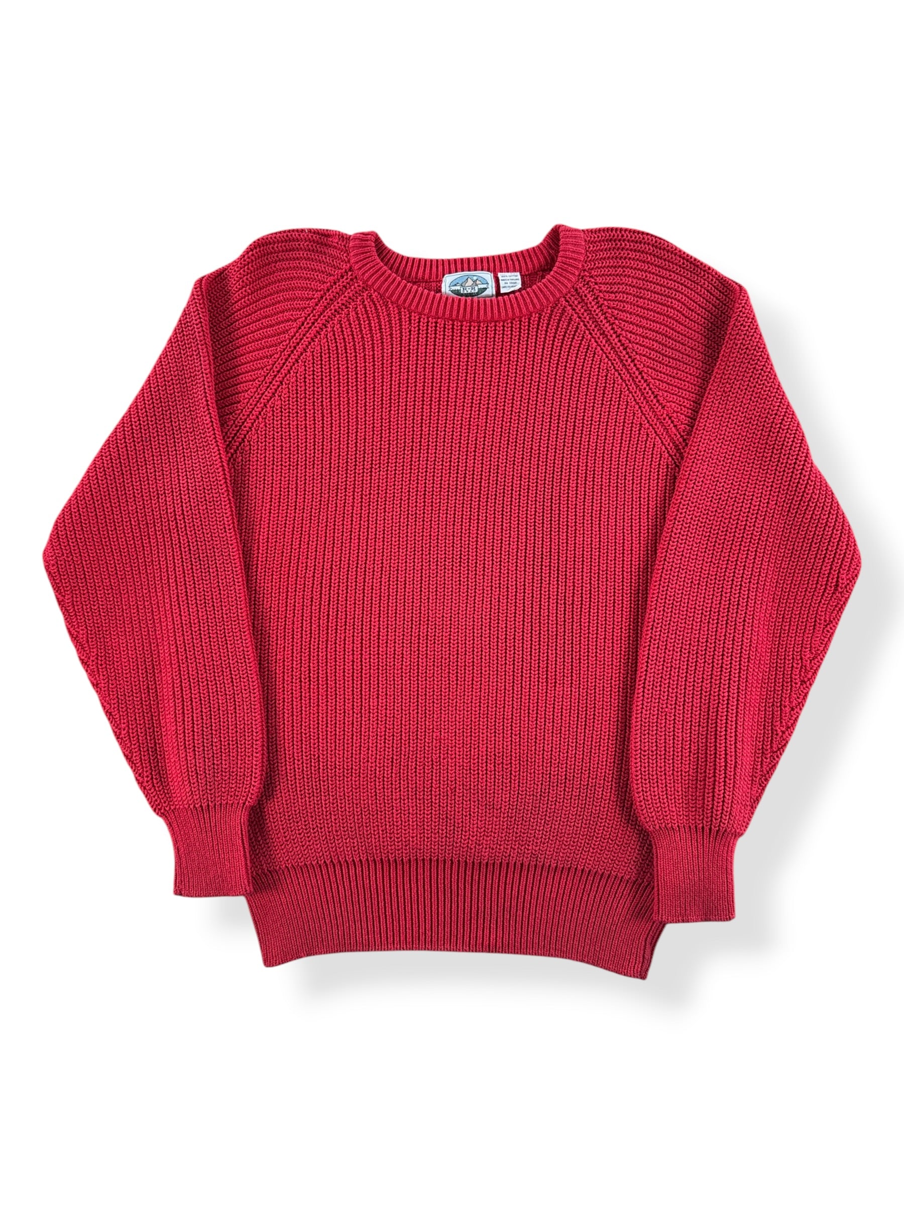 Front of Vintage Red R'N'R Cotton Sweater SZ XL (Fits M)