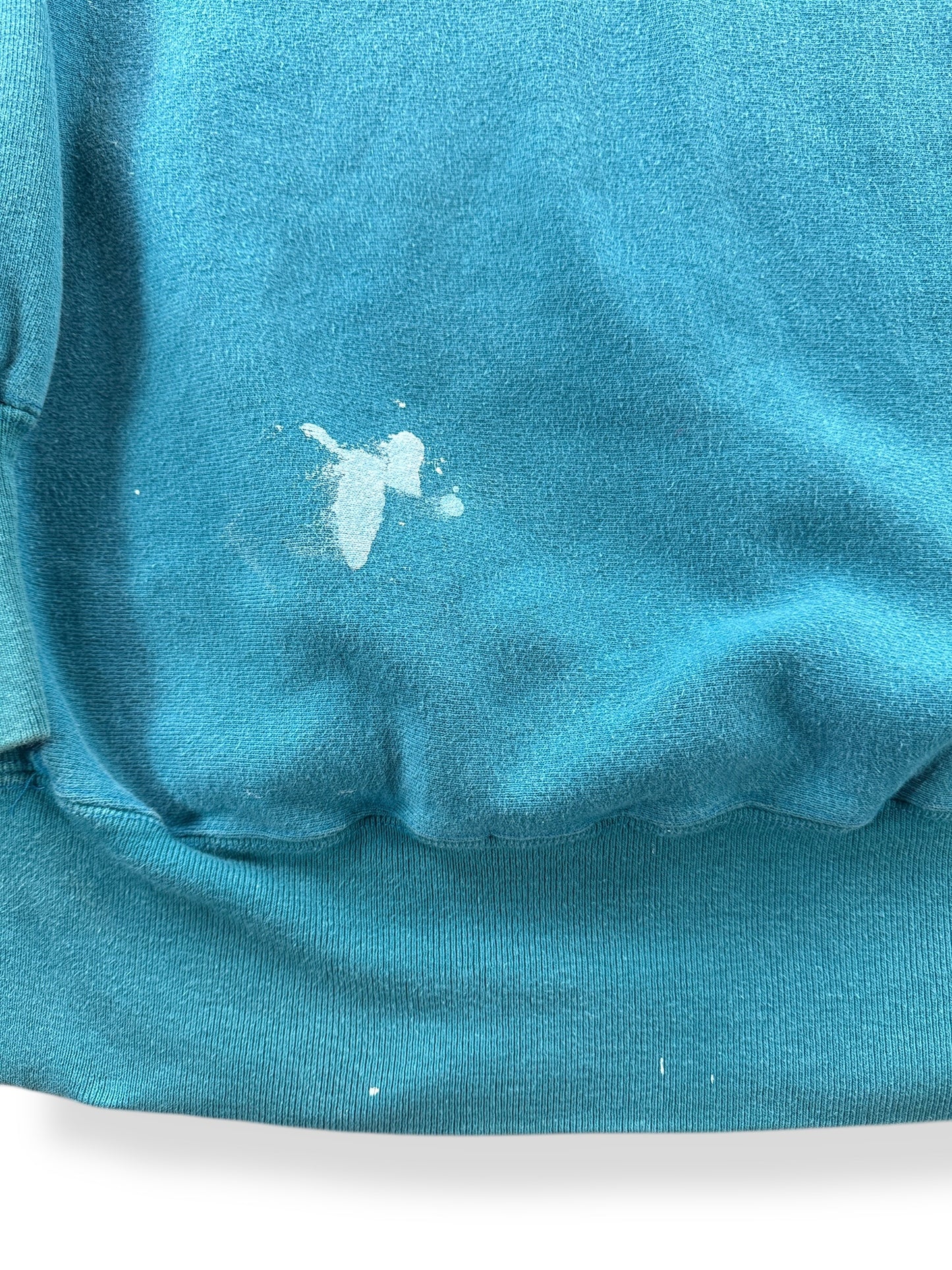 Stain on Vintage Teal Champion Reverse Weave Crewneck SZ XL (Fits M)