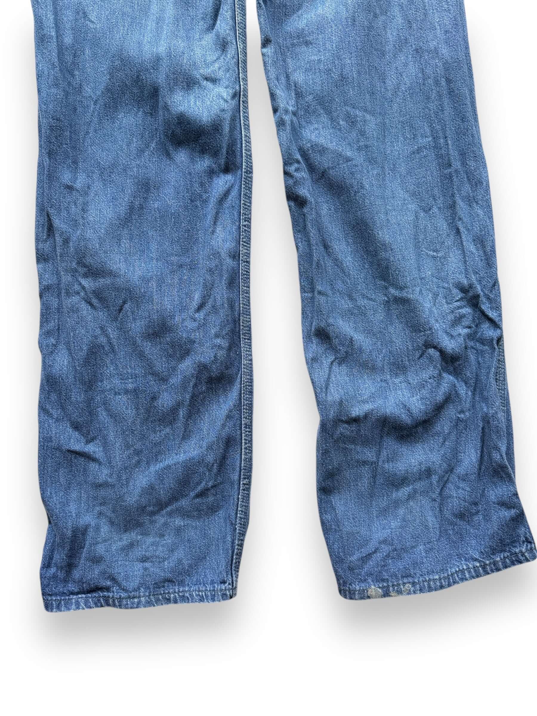 back of legs on Vintage Lee Denim Overalls W26