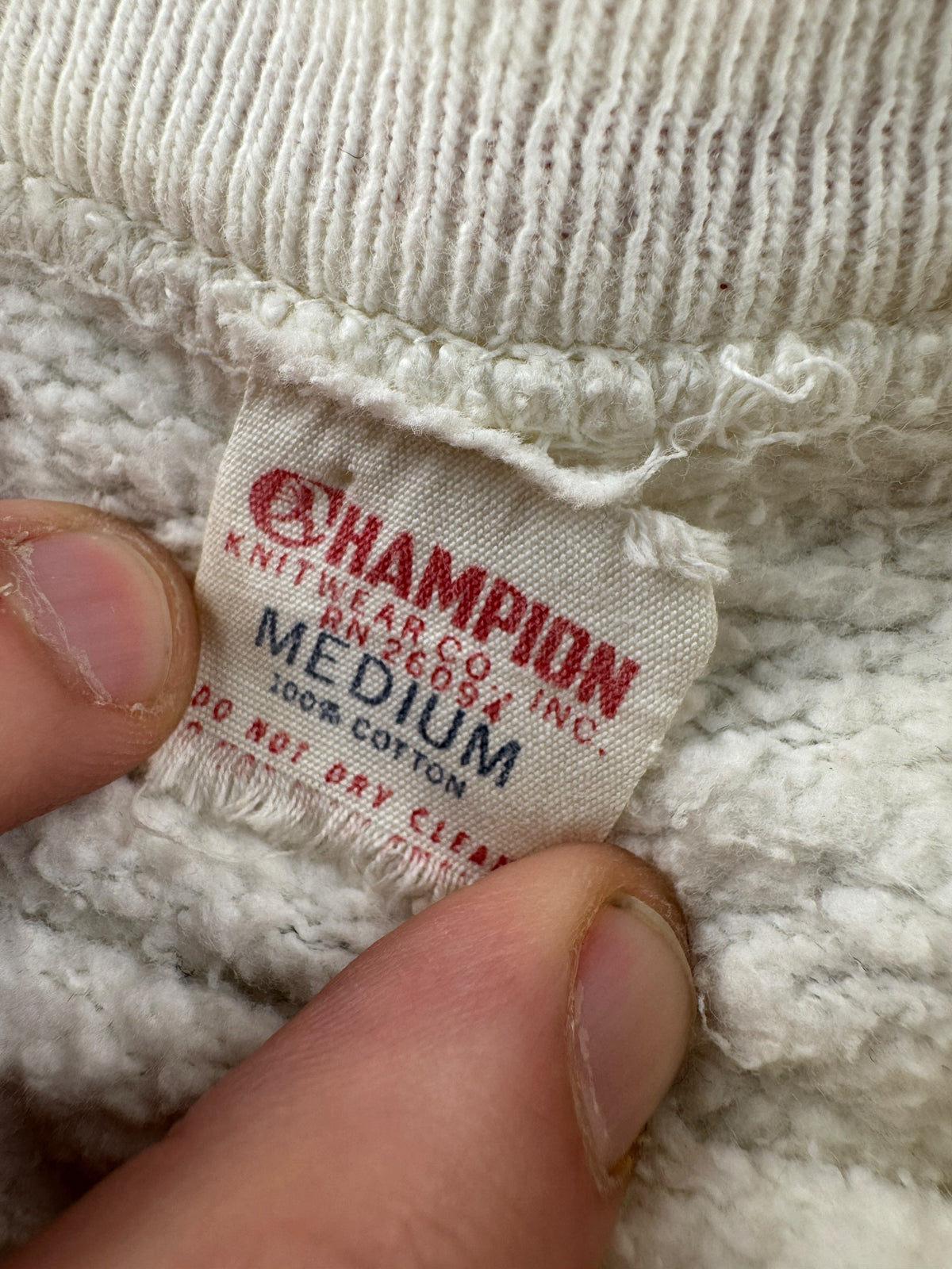Tag on Vintage 60s Champion WSU Short Sleeve Crewneck SZ M (Fits S)