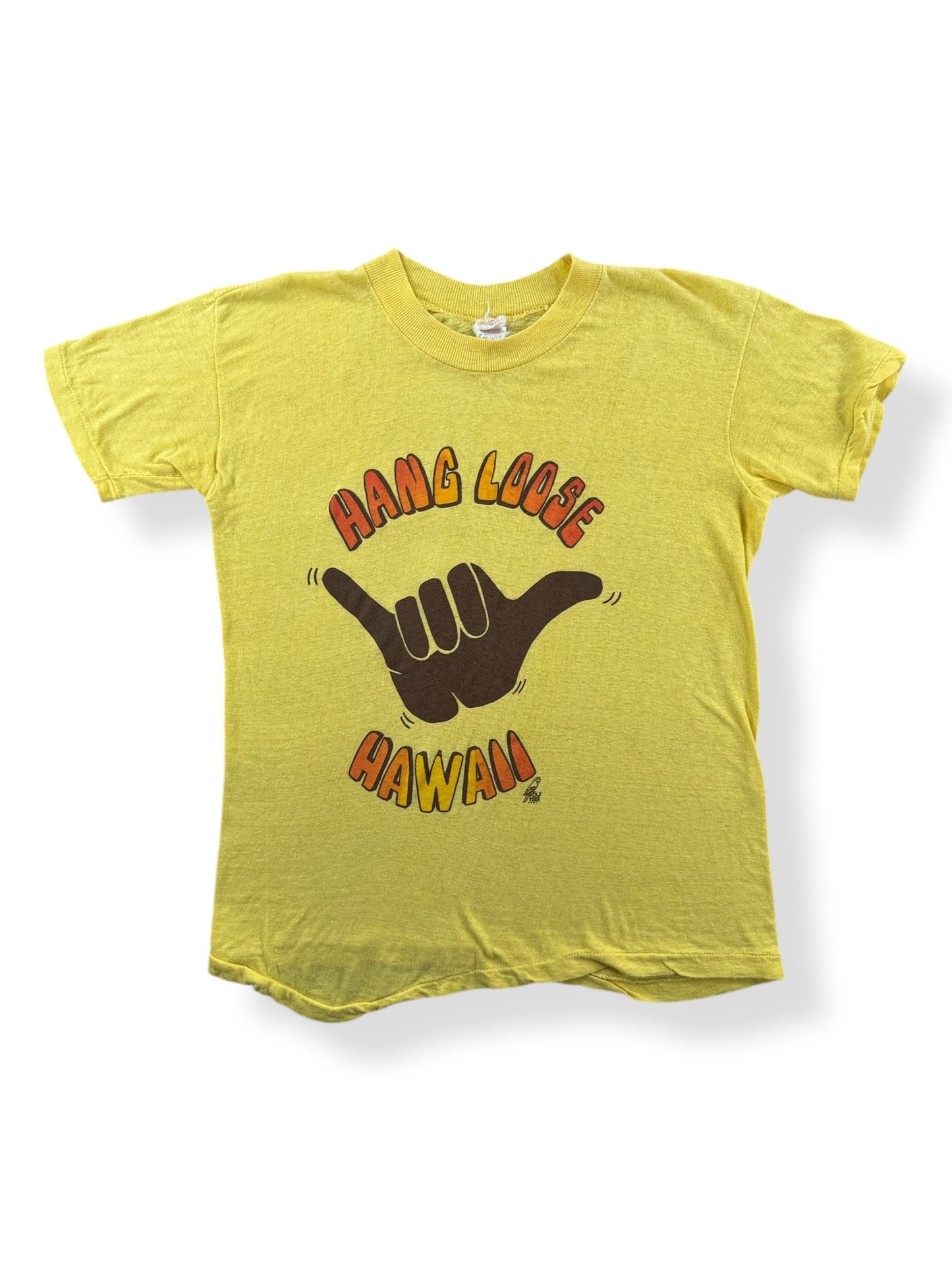 Front of Vintage Hang Loose Hawaii Tee SZ M