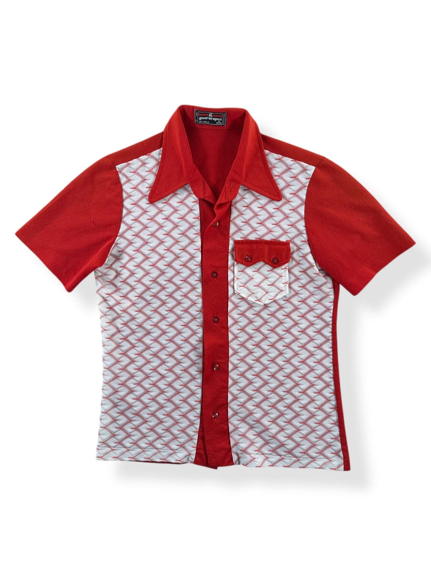 Front of Vintage Guararapes São Paulo Short Sleeve Shirt SZ S