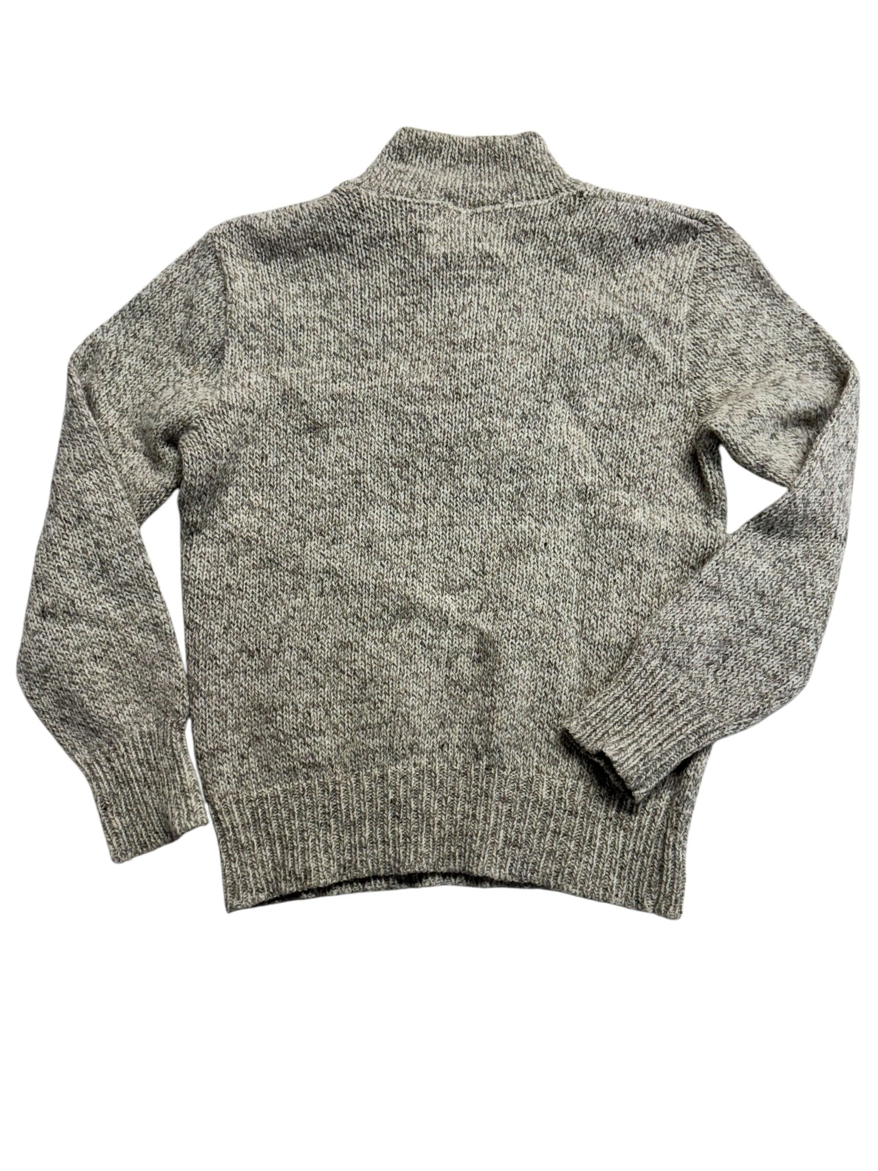 Back view of 1980s Cambridge Dry Goods Oatmeal Sweater S