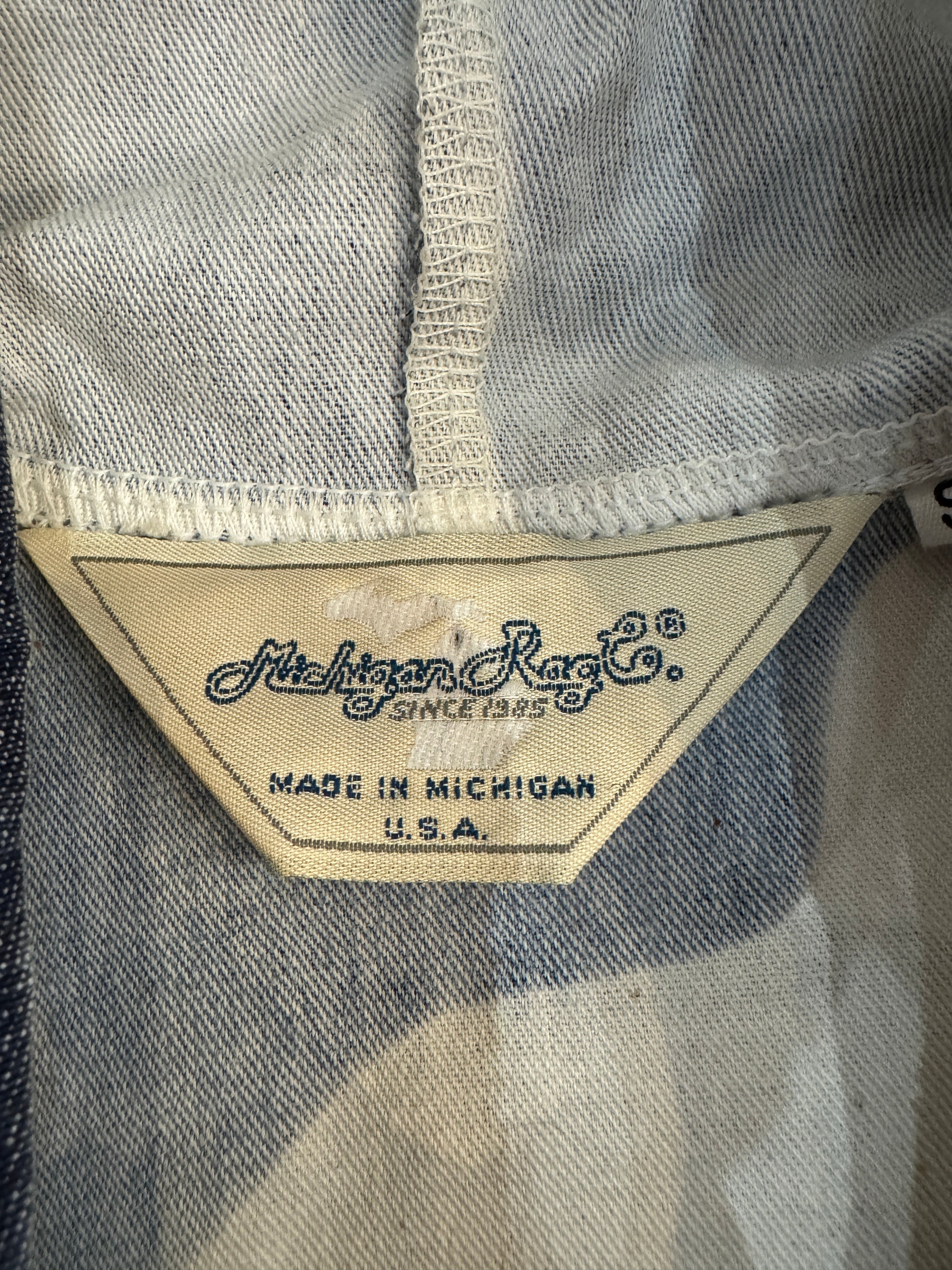 Label on Vintage Michigan Rag Company Seagull Jacket SZ S/M