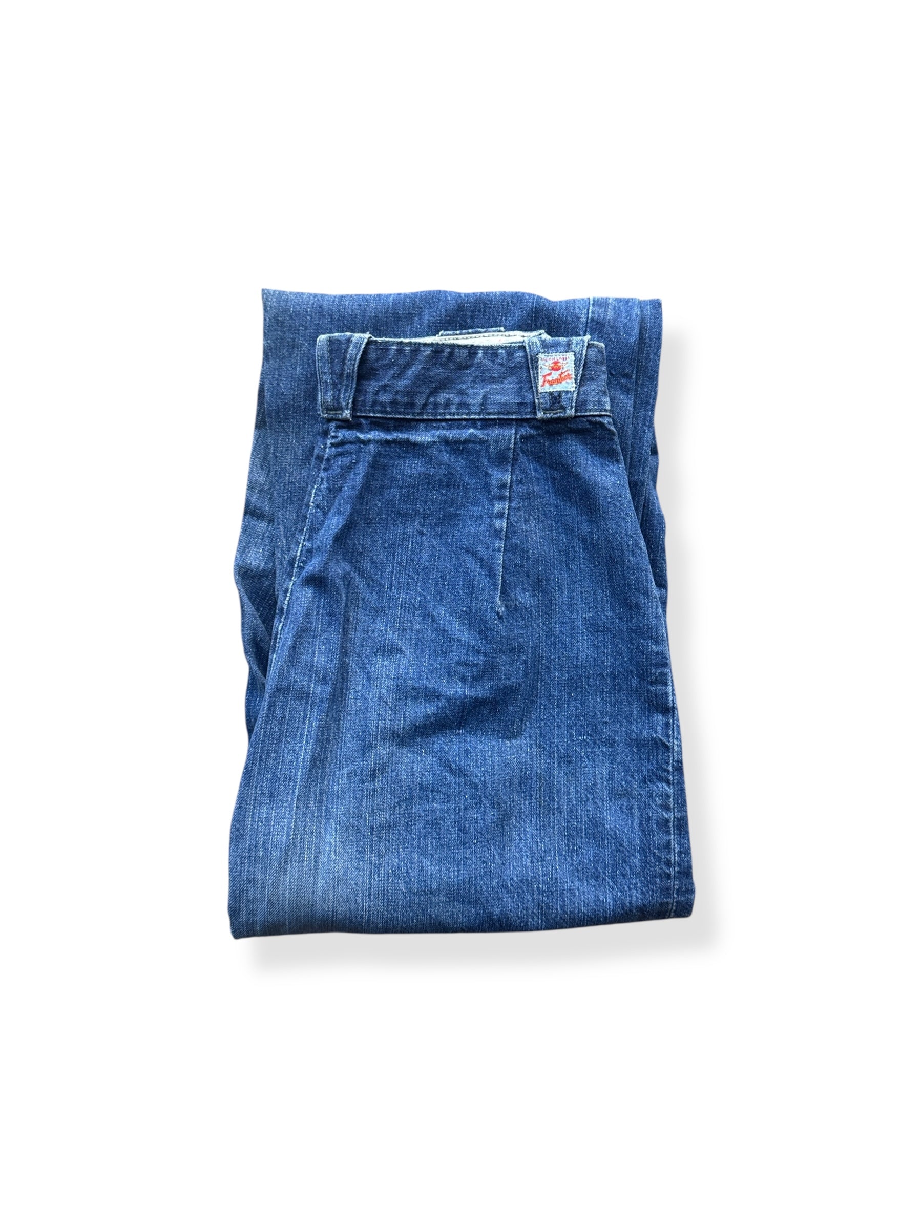 Folded Up Vintage GWG Canadian Frontier Side Zip Jeans W25