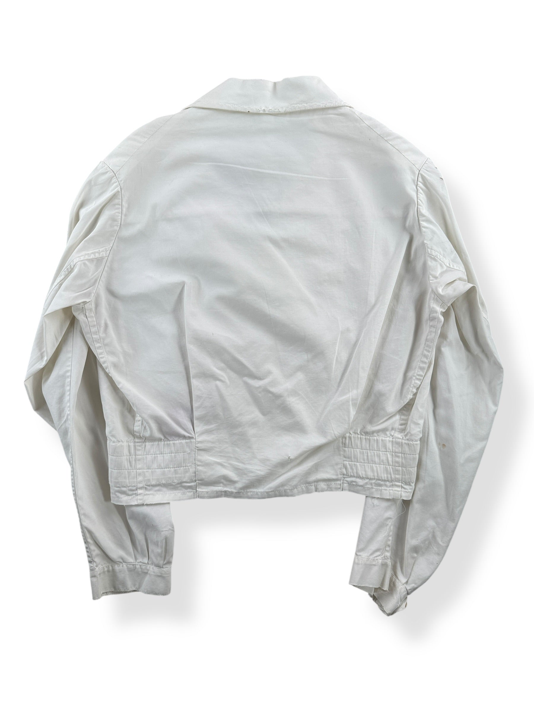 Back of Vintage 50s White Ski Jacket SZ 42 (Fits S)