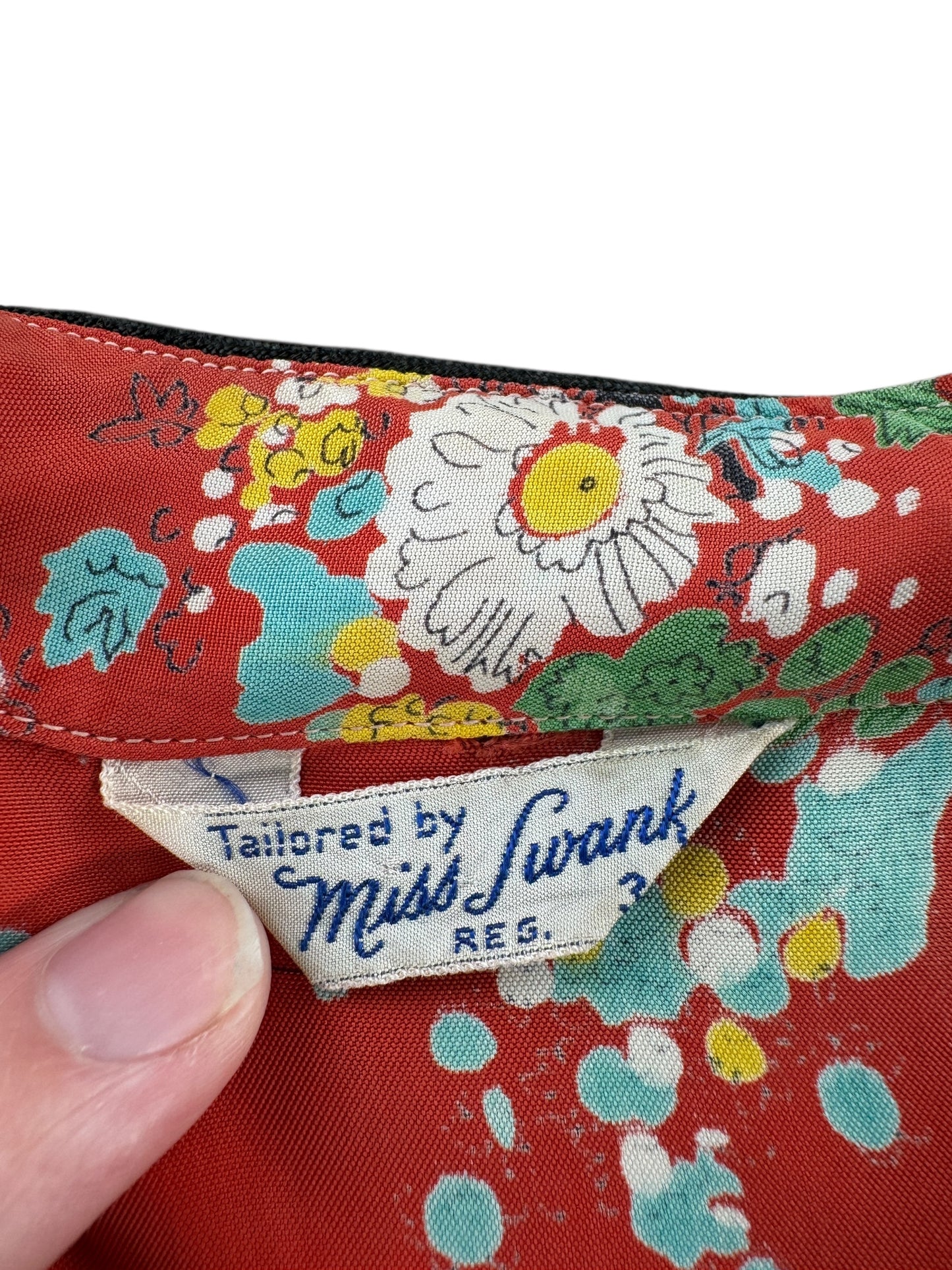 Tag on Vintage Ms Swank Pajama Top SZ S