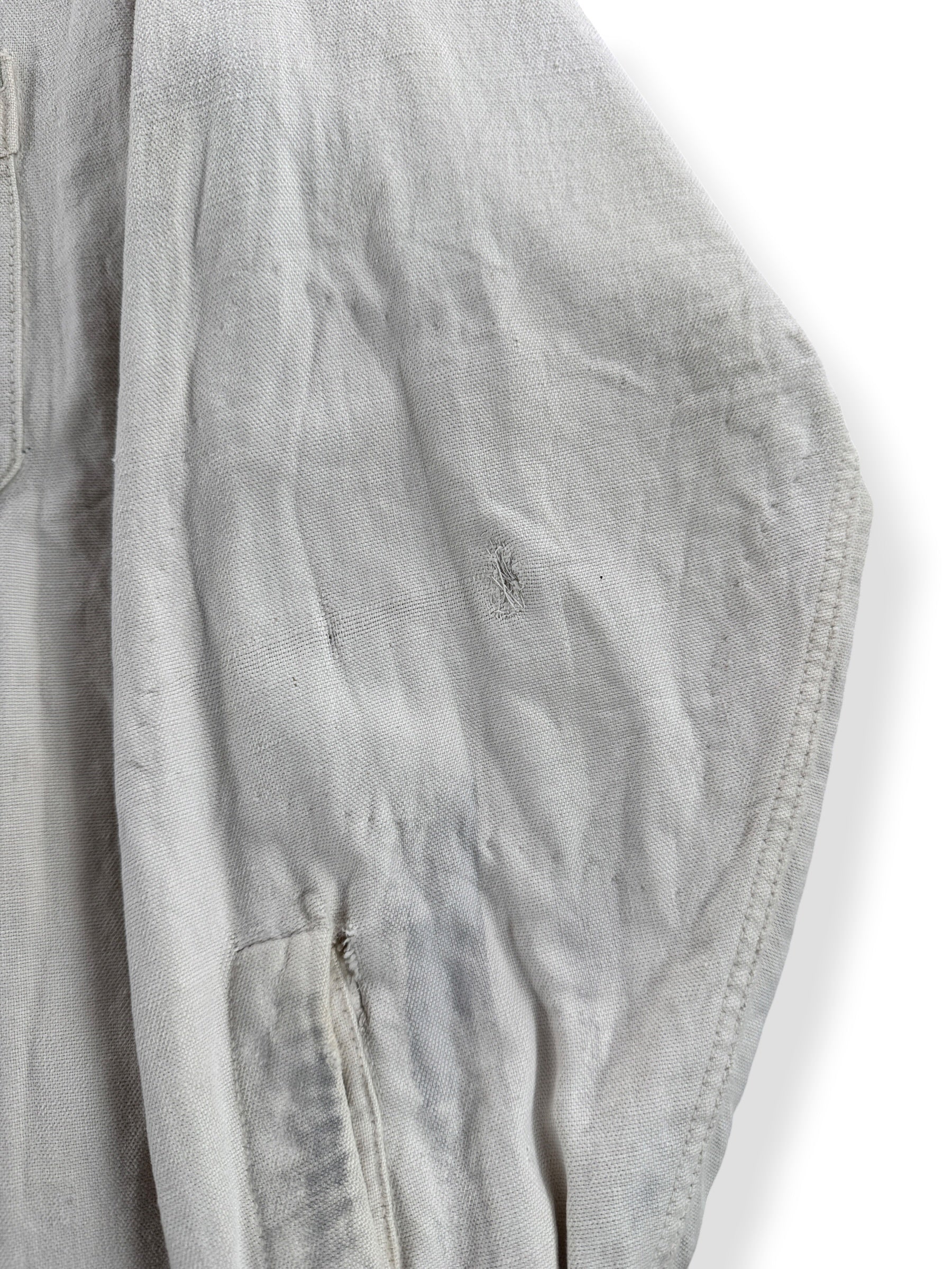 Repair on Vintage 1930s Big Indian Flannel Shirt SZ M
