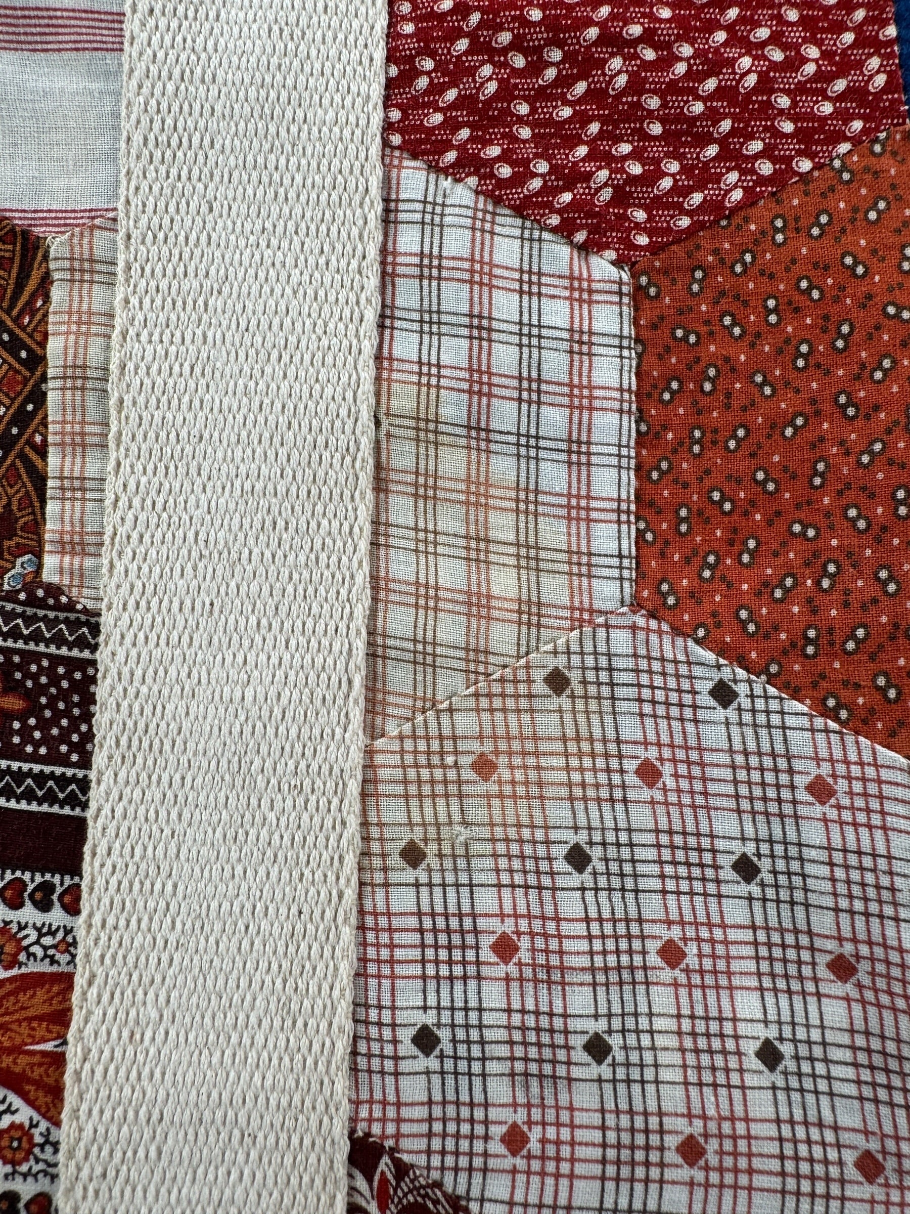 Discoloration on Archive Craft X Barn Owl Vintage Quilt Tote Bag