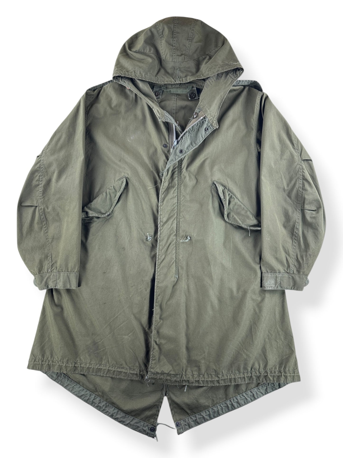 Front of Vintage Fishtail Parka Liner SZ XL
